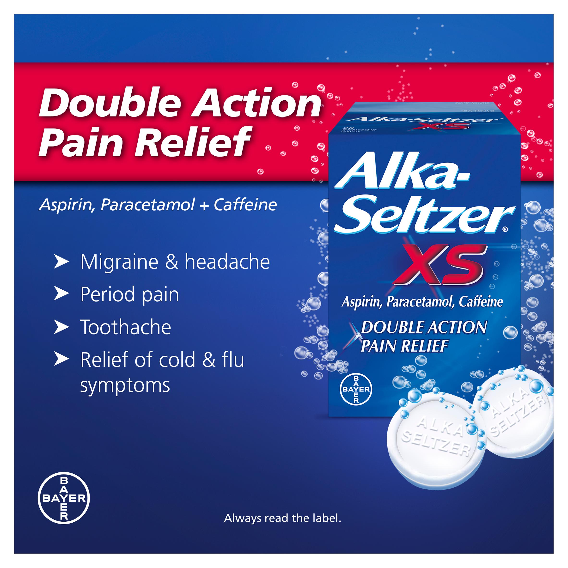 Alka Seltzer Extra Strong Pain Relief Tablets x20 thumbnail 3