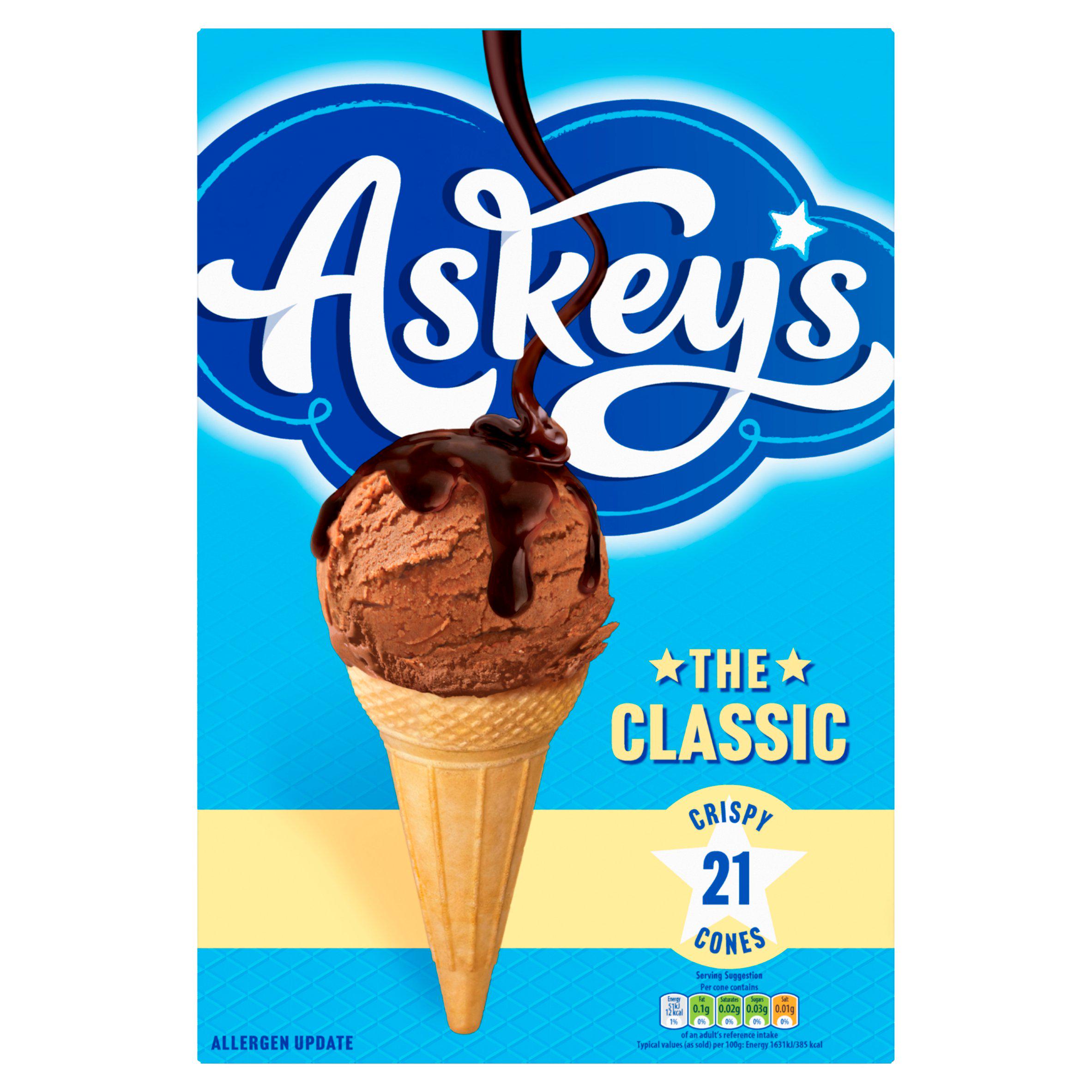 Askeys Cornets Classic Ice Cream Cones