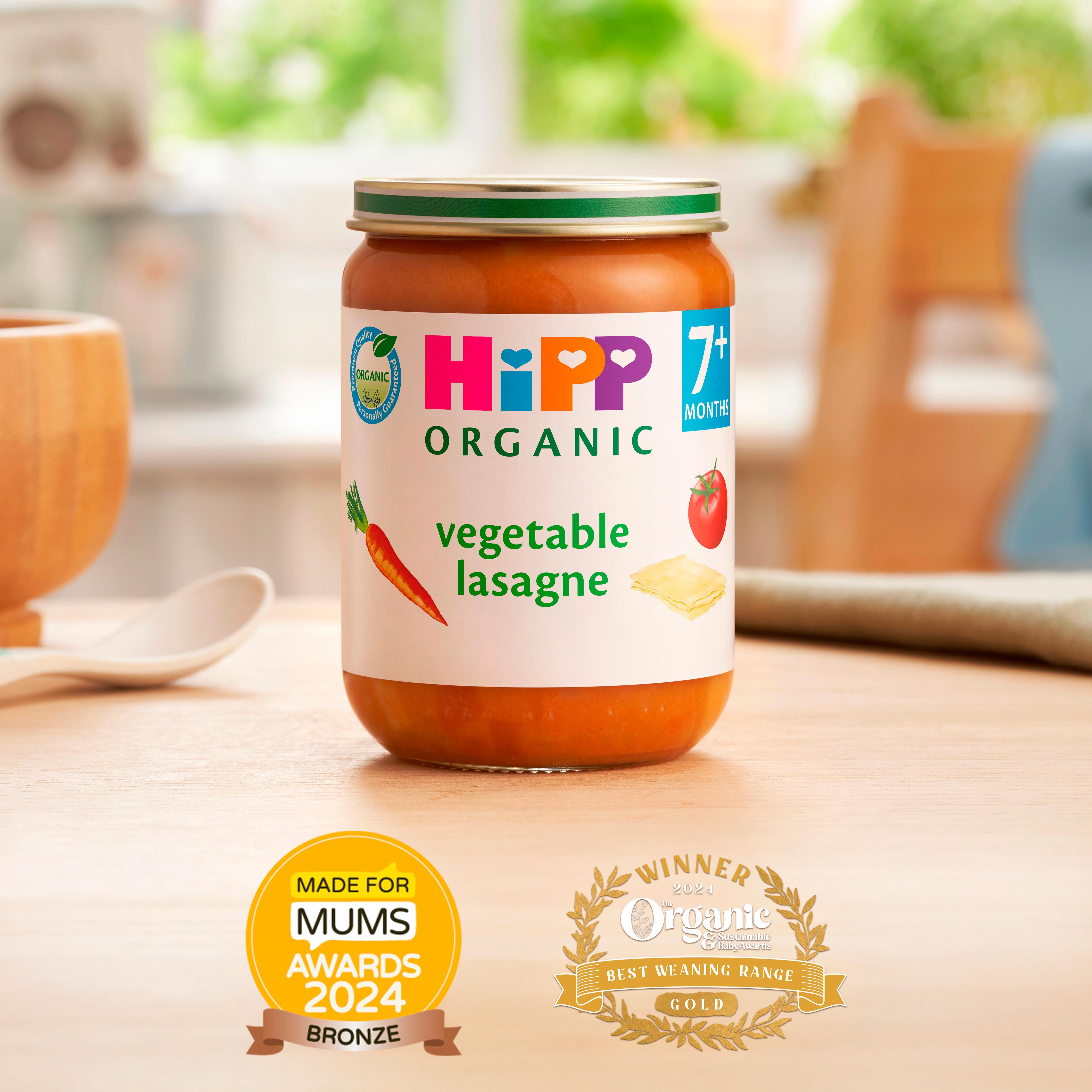 HiPP Organic Vegetable Lasagne Baby Food Jar 7+ Months 190g thumbnail 2