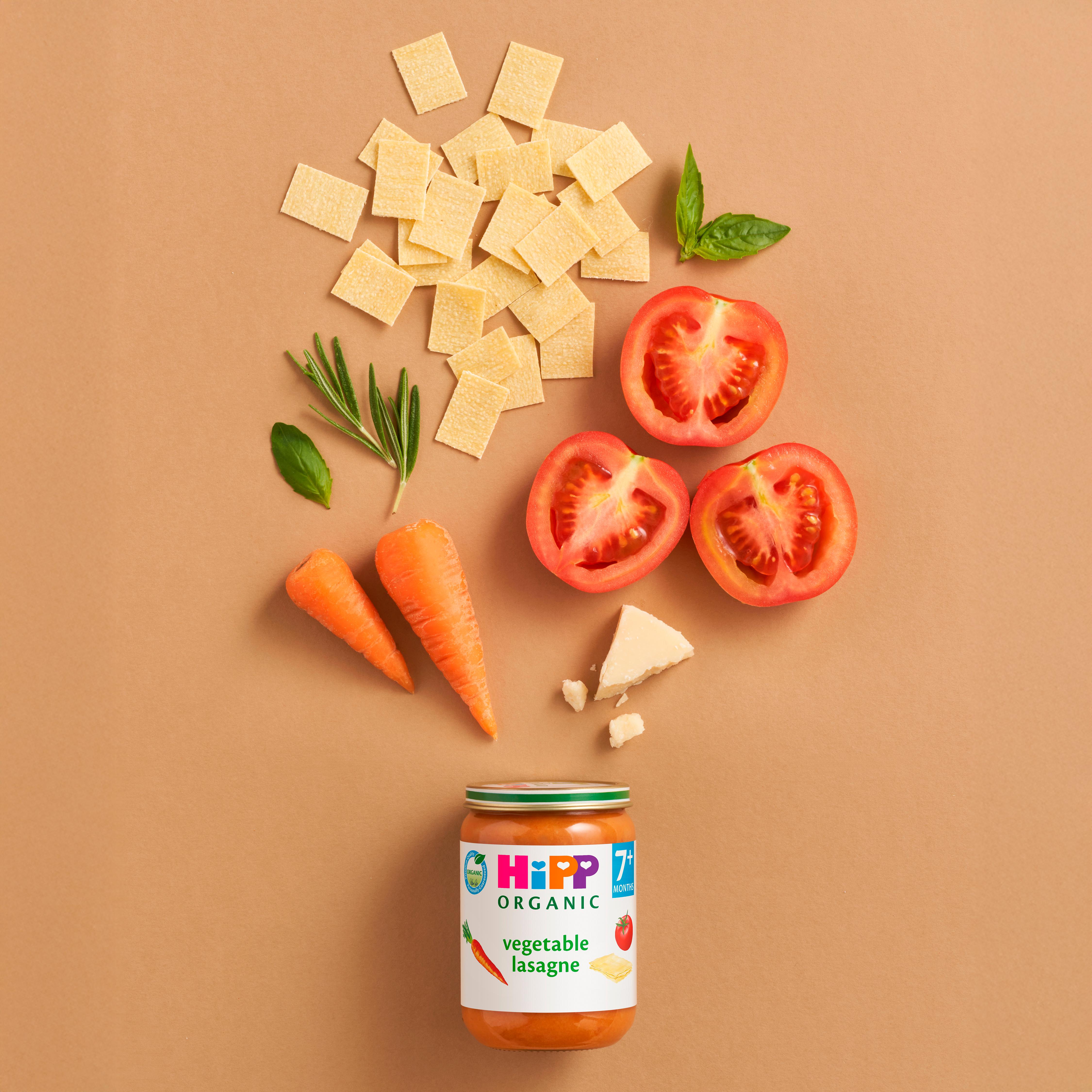 HiPP Organic Vegetable Lasagne Baby Food Jar 7+ Months 190g thumbnail 3