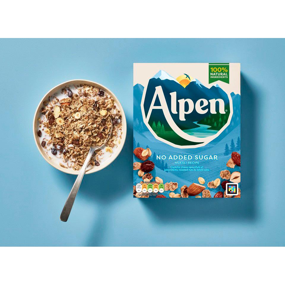 Alpen No Added Sugar Muesli Breakfast Cereal 550g thumbnail 2