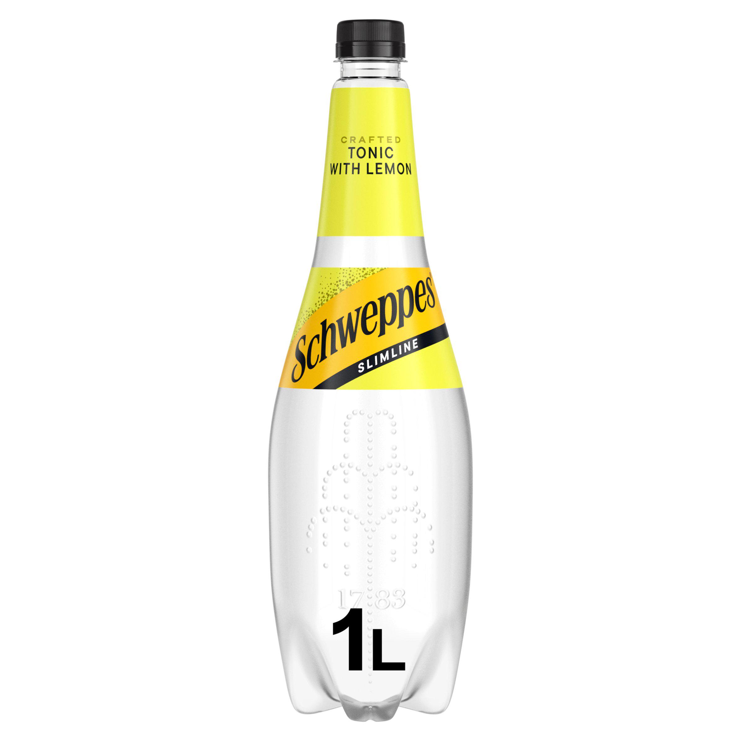 Schweppes Slimline Indian Tonic Water with Lemon 1L