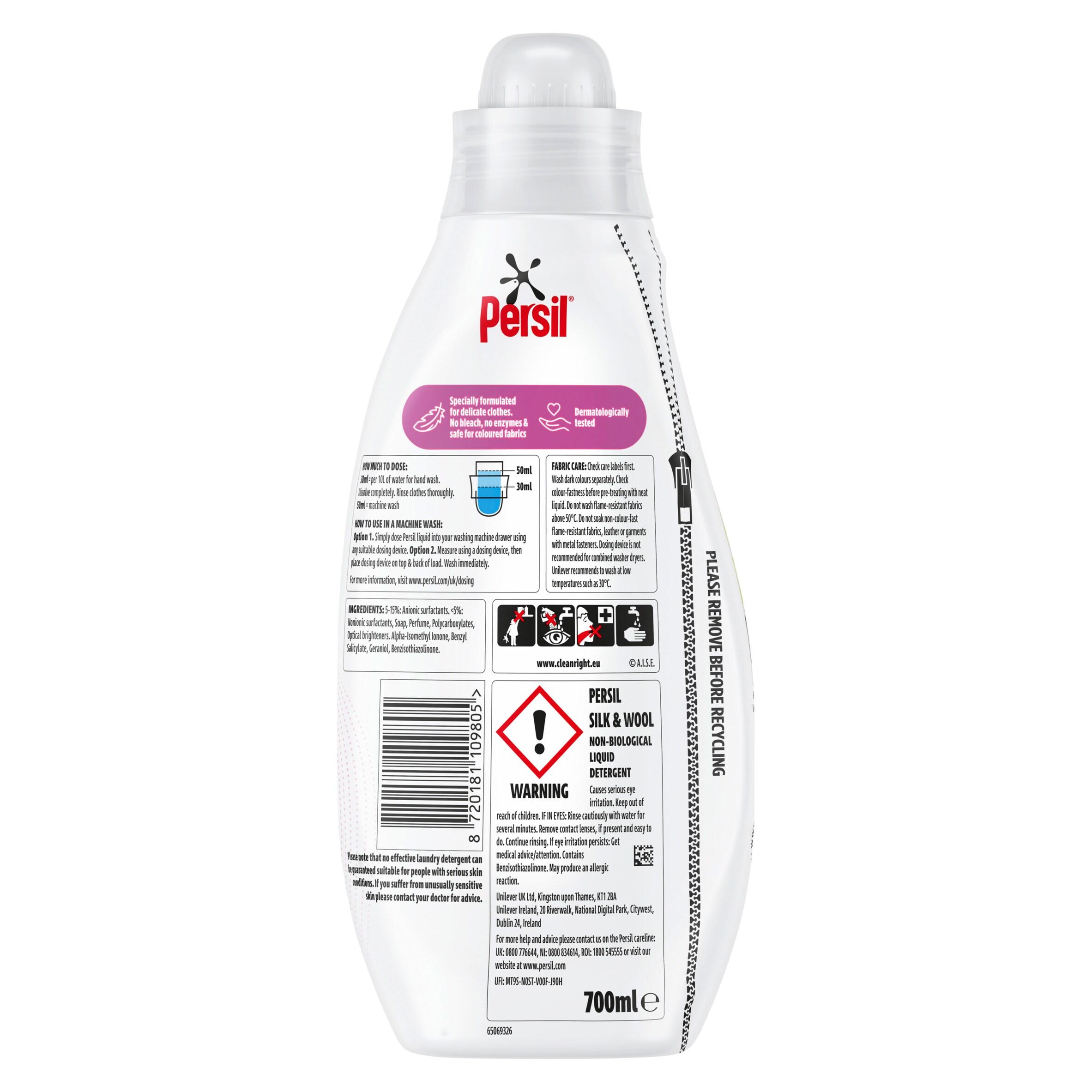Persil Silk & Wool Delicate Washing Liquid Laundry Detergent 14 Washes 700ml thumbnail 6