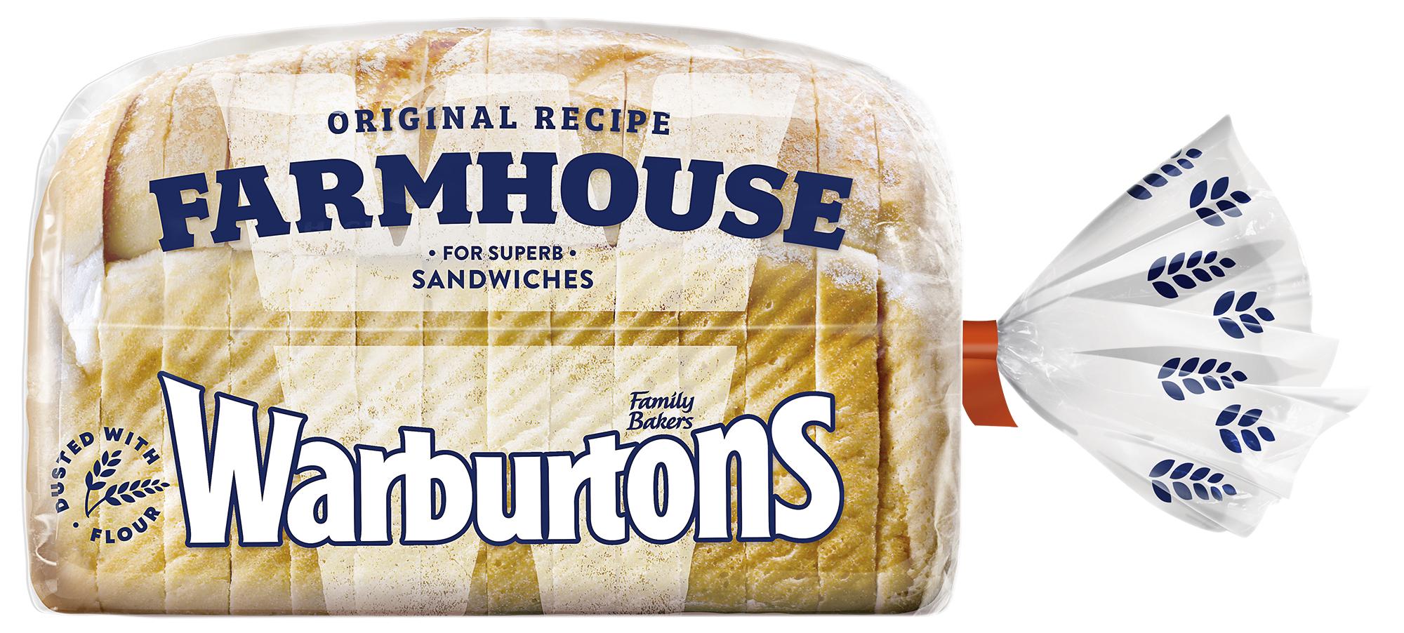 Warburtons Soft Farmhouse Medium Sliced Bread 400g thumbnail 2