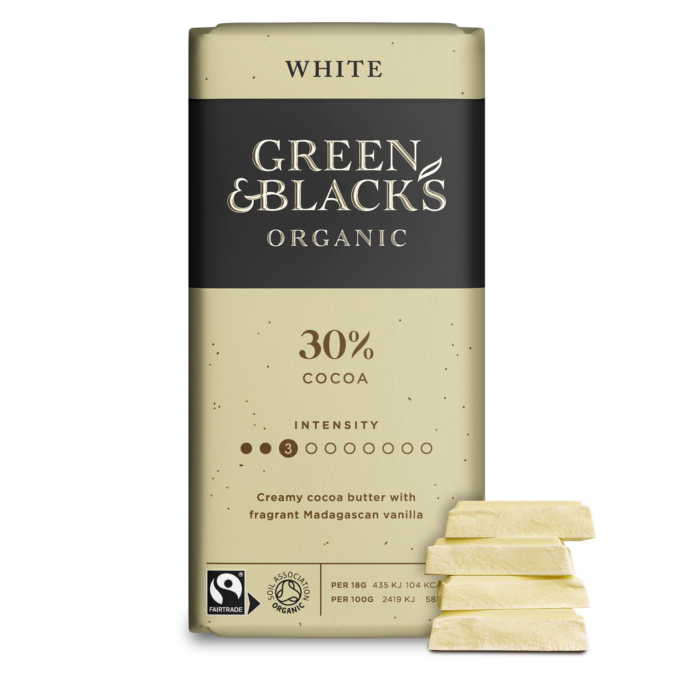 Green & Black's 90g Organic 30% White Chocolate Bar