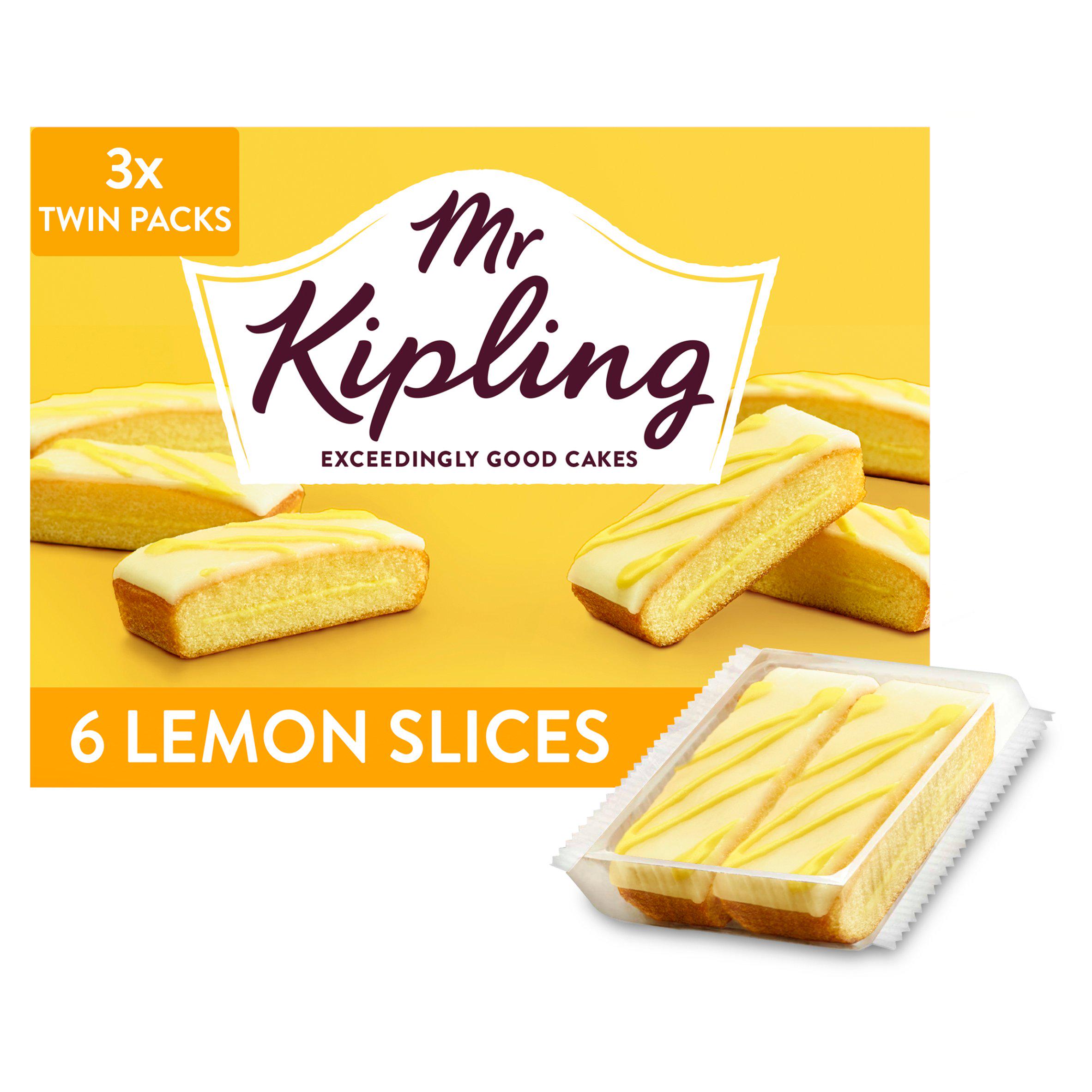 Mr Kipling Lemon Cake Slices x6