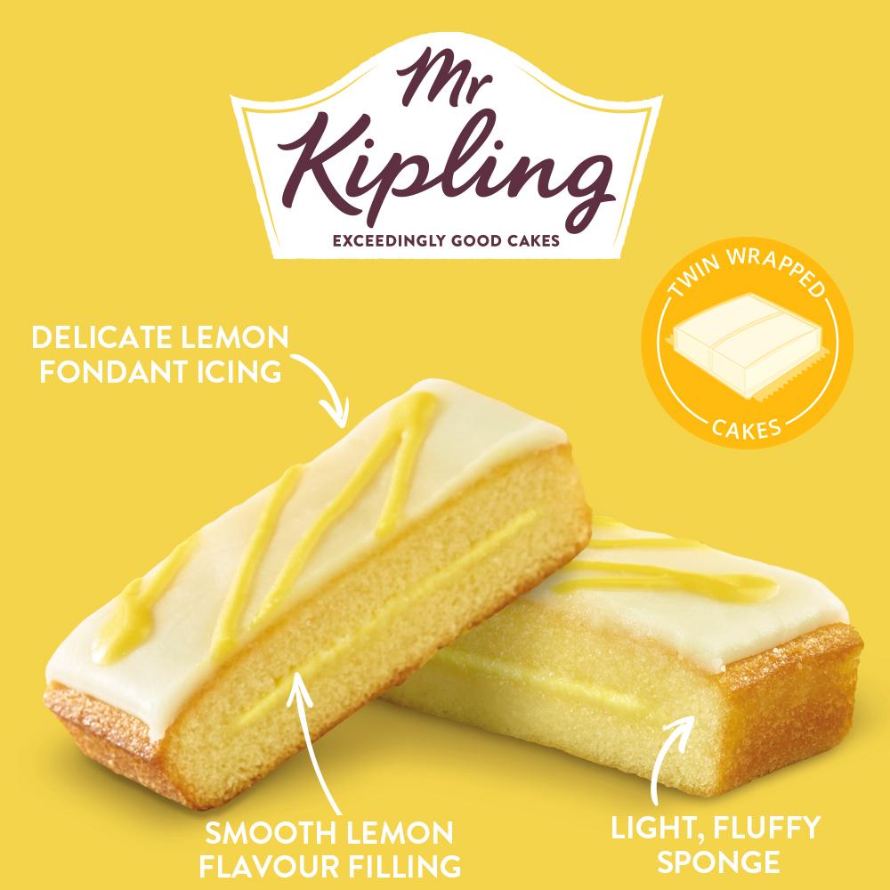 Mr Kipling Lemon Cake Slices x6 thumbnail 2