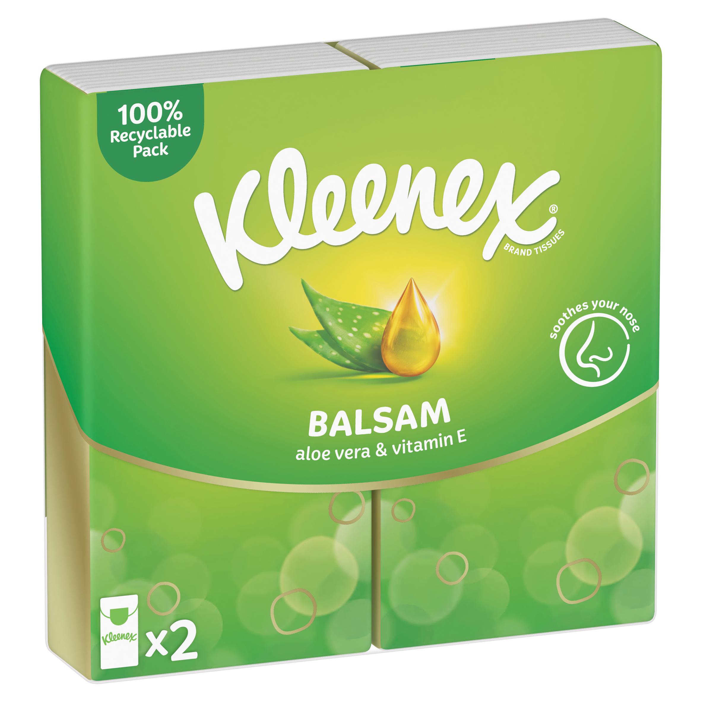 Kleenex Balsam Pocket Pack 2x9 Sheets thumbnail 2