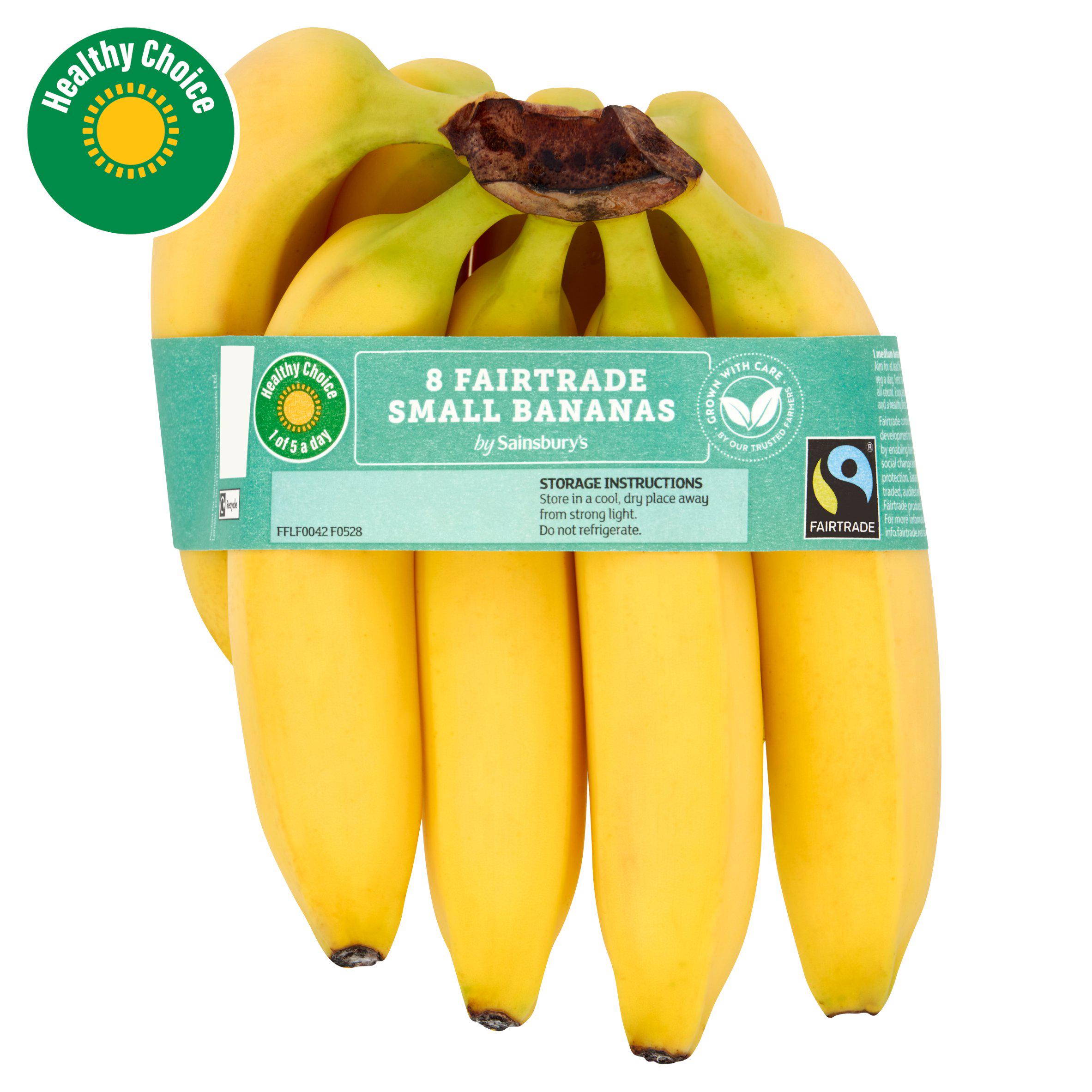Sainsbury's Small Bananas, Fairtrade x8