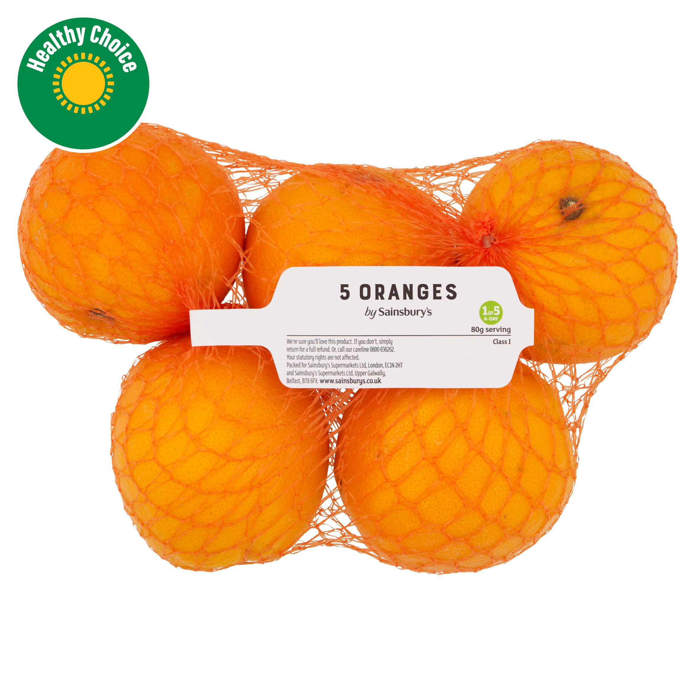 Sainsbury's Oranges x5