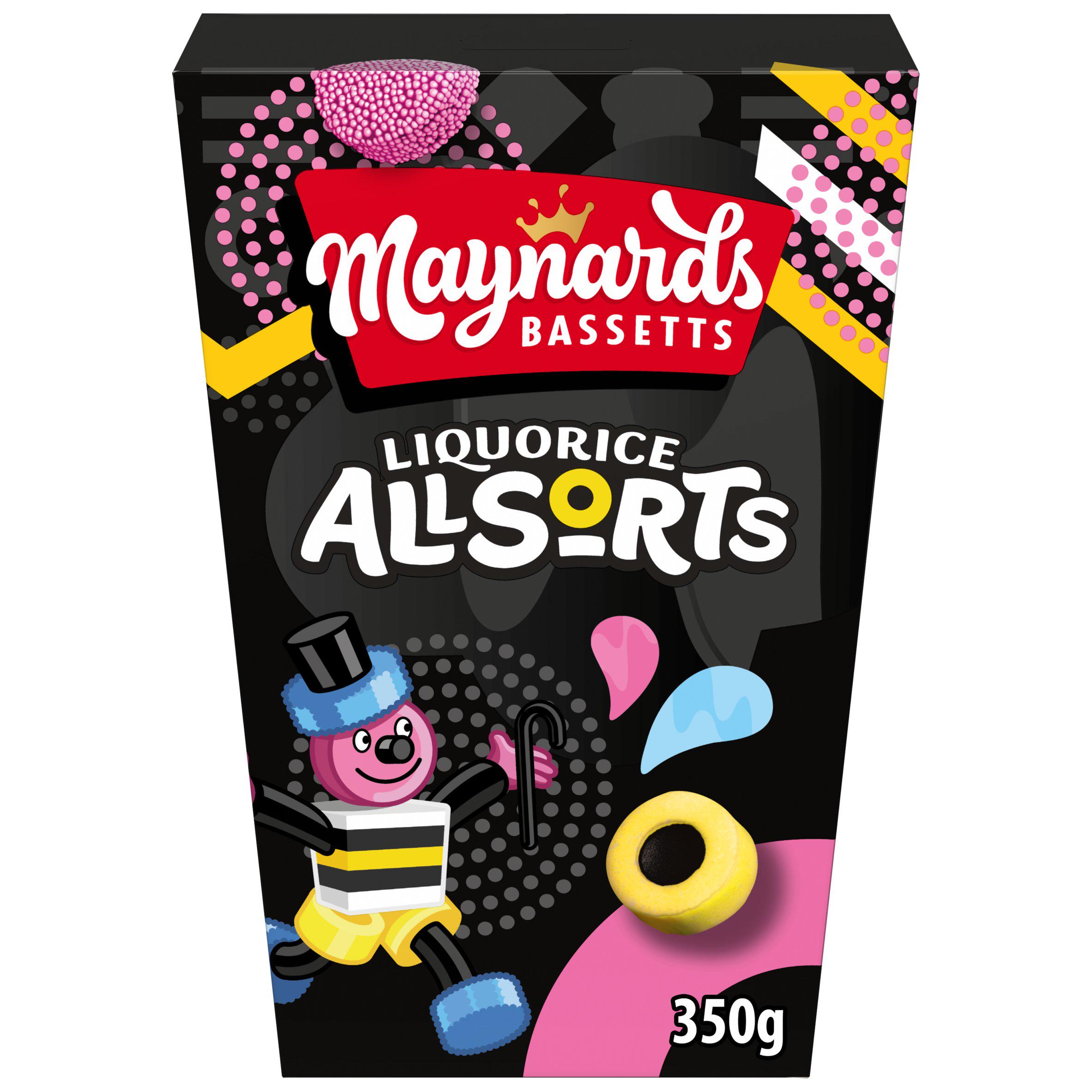 Maynards Bassetts Liquorice Allsorts Sweets Carton
