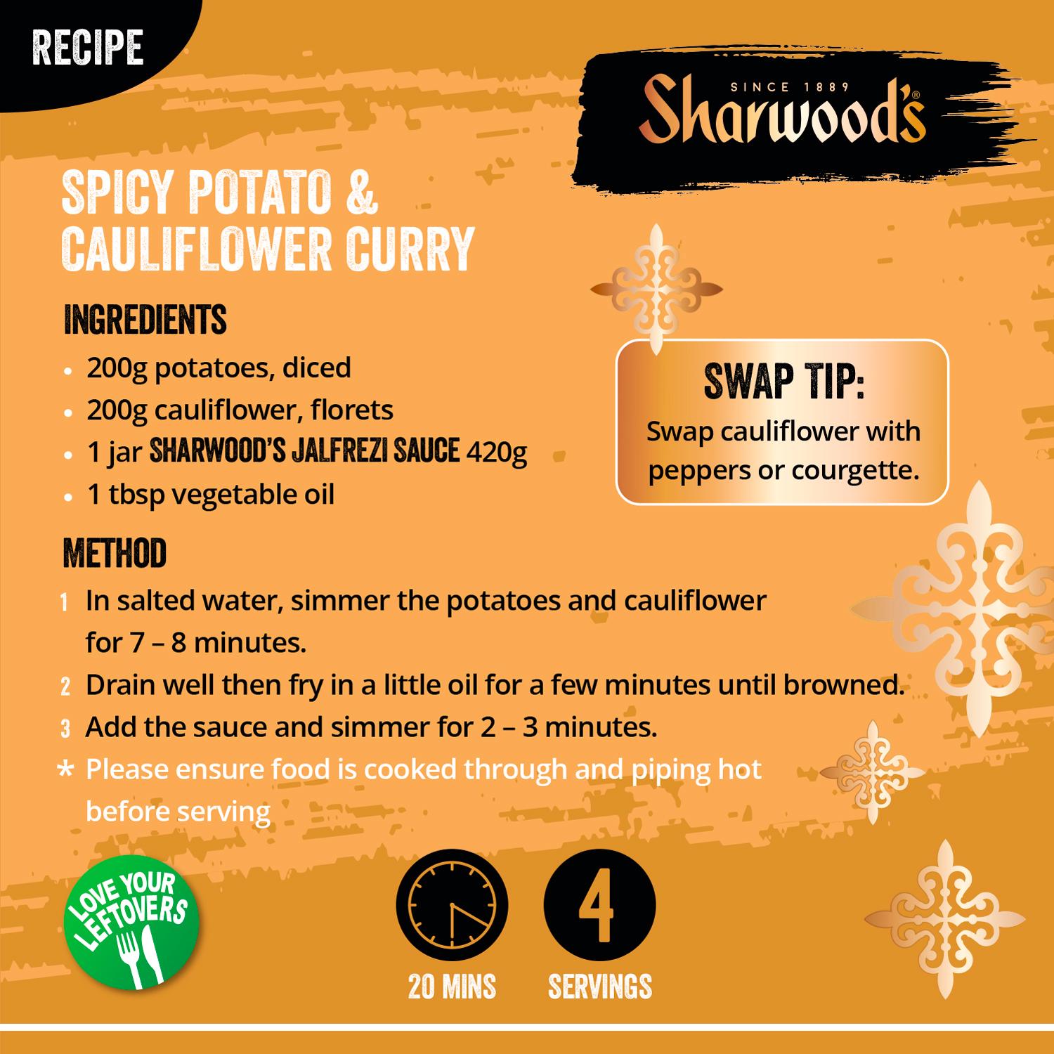 Sharwood's Jalfrezi Curry Sauce 420g thumbnail 3