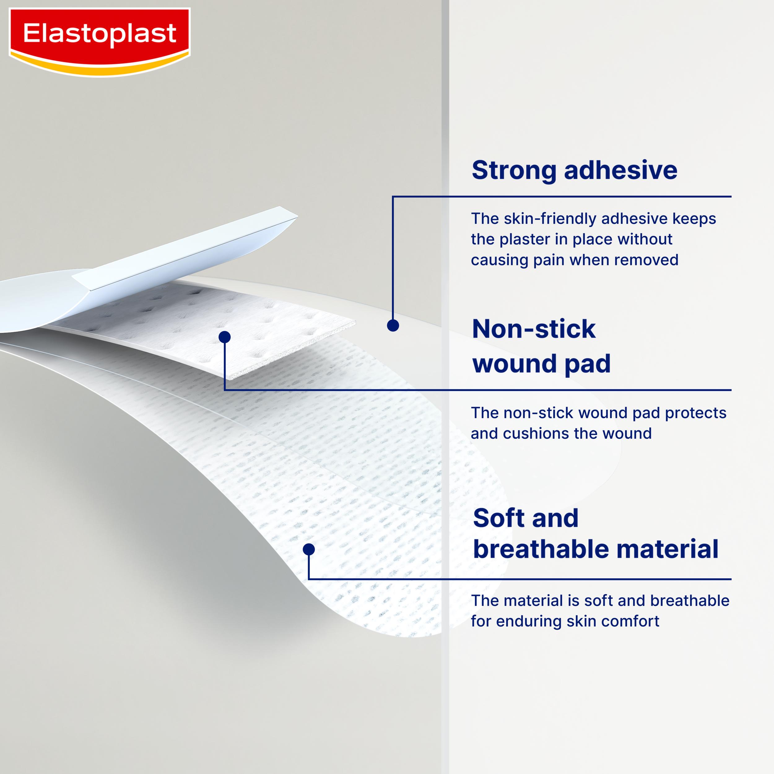 Elastoplast Sensitive Plasters Extra Skin Friendly Assorted Strips x20 thumbnail 4