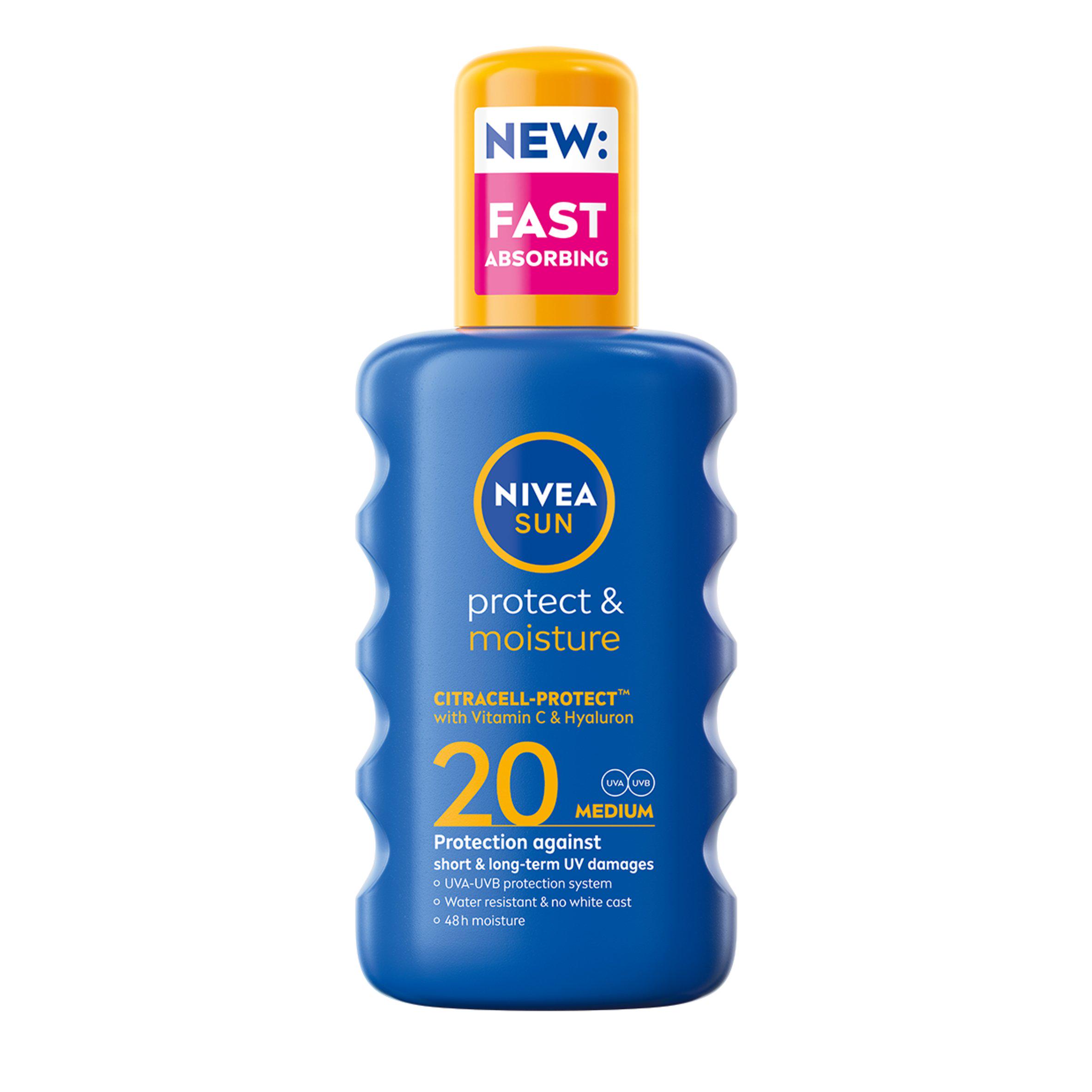 Nivea Sun Protect & Moisture Pump Spray SPF 20 200ml
