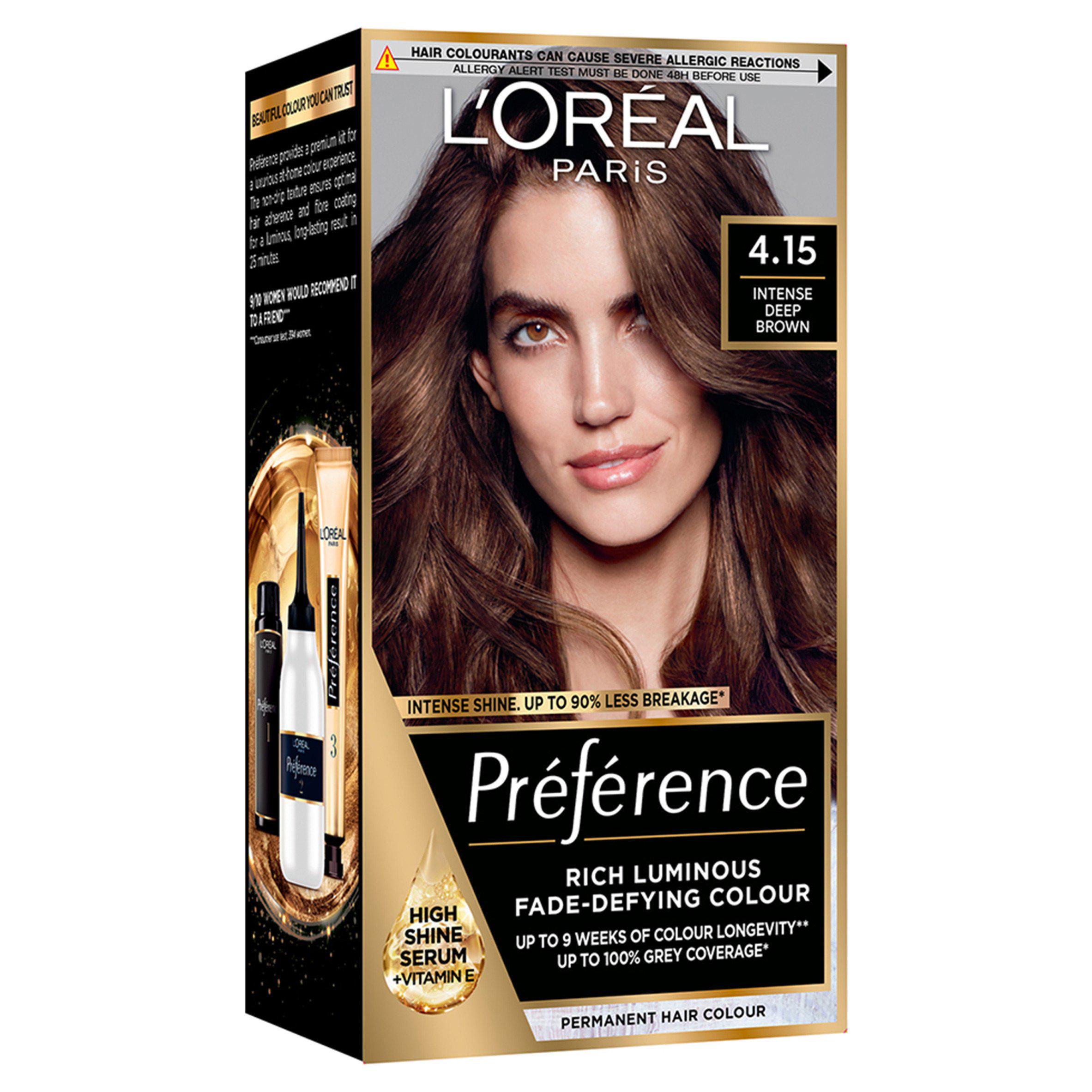 L'Oreal Paris Preference Permanent Hair Dye Caracas Intense Deep Brown 4.15