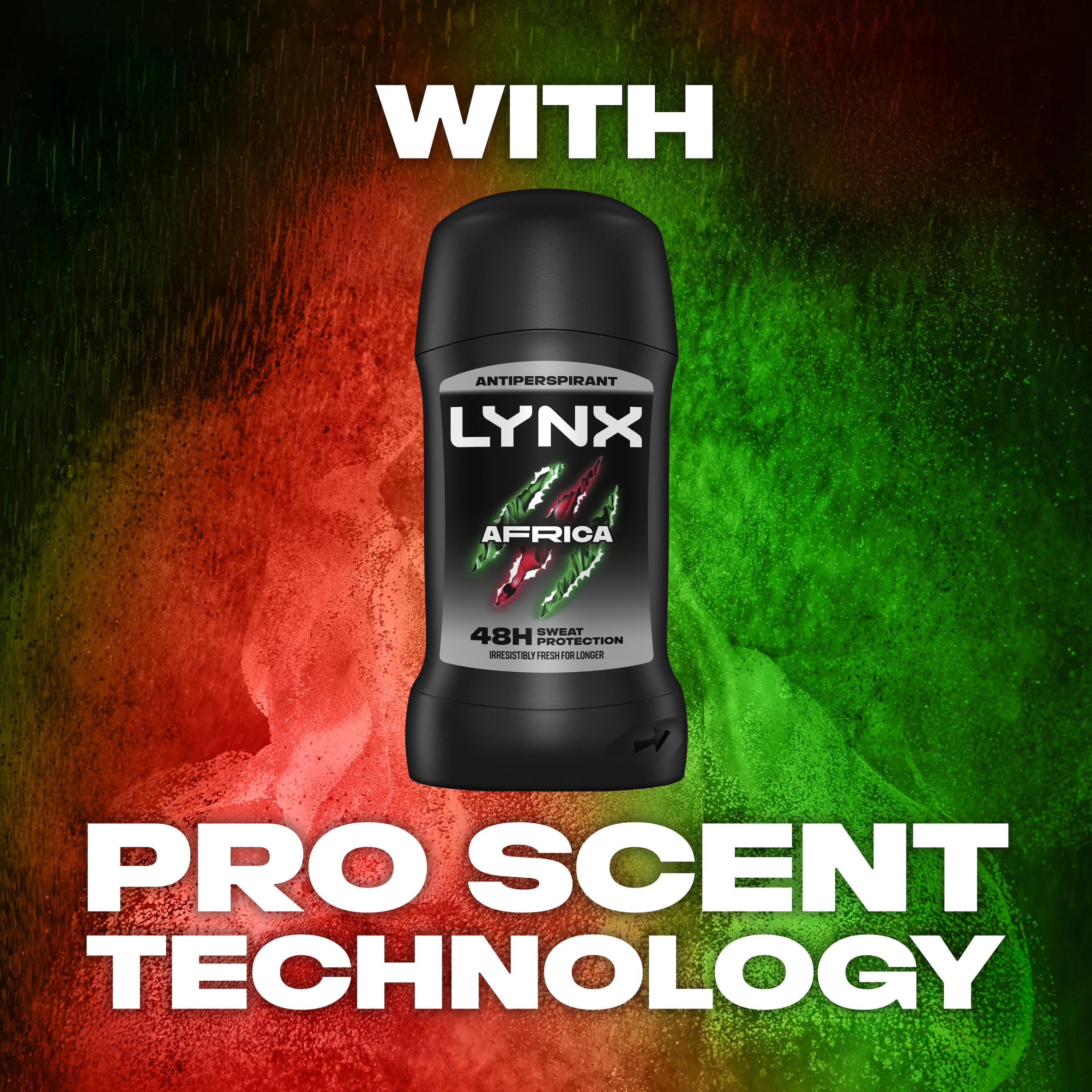 Lynx Africa 48h Anti Perspirant Deodorant Stick for Men 50ml thumbnail 4