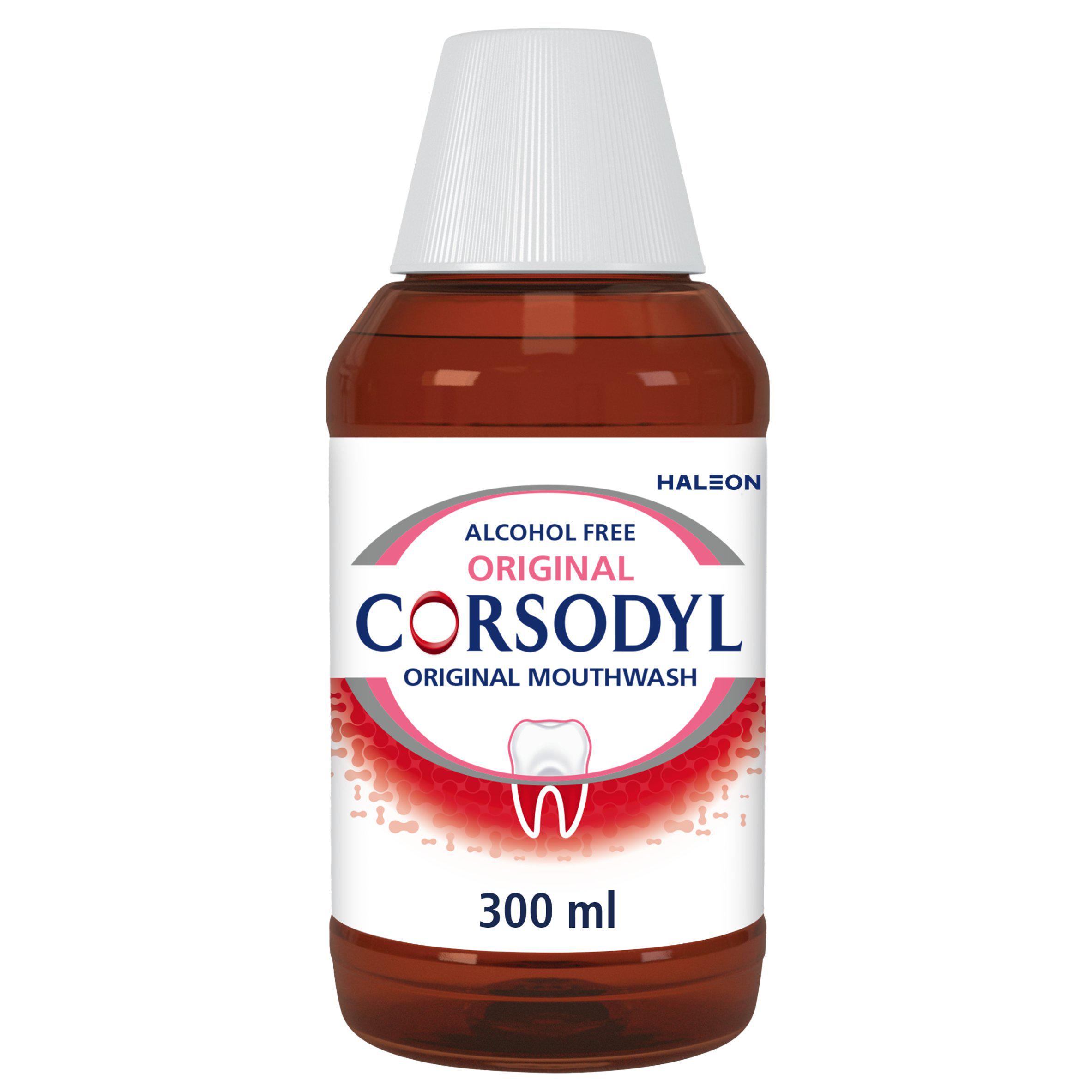 Corsodyl Original Gum Problem Treatment Mouthwash Alcohol Free 300 ml