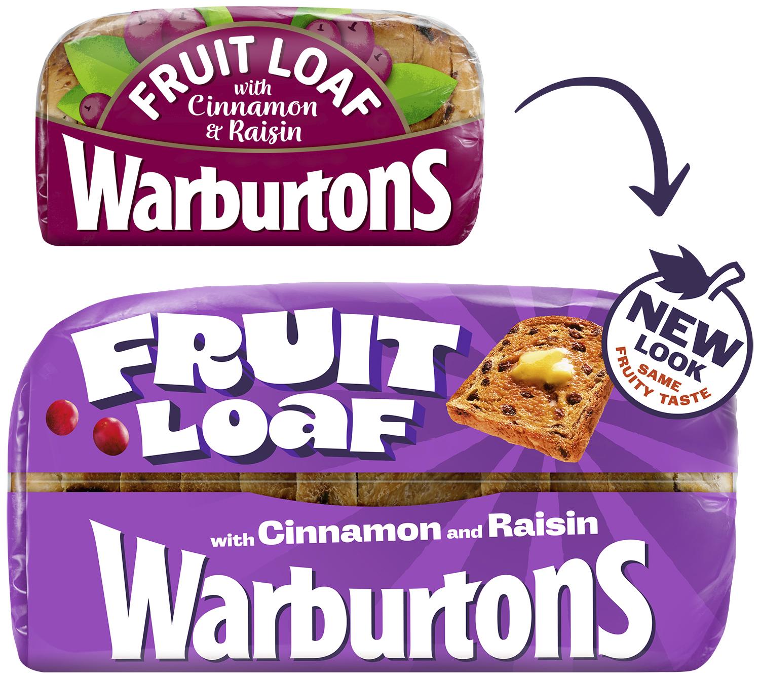 Warburtons Cinnamon & Raisin Fruit Loaf 400g thumbnail 2