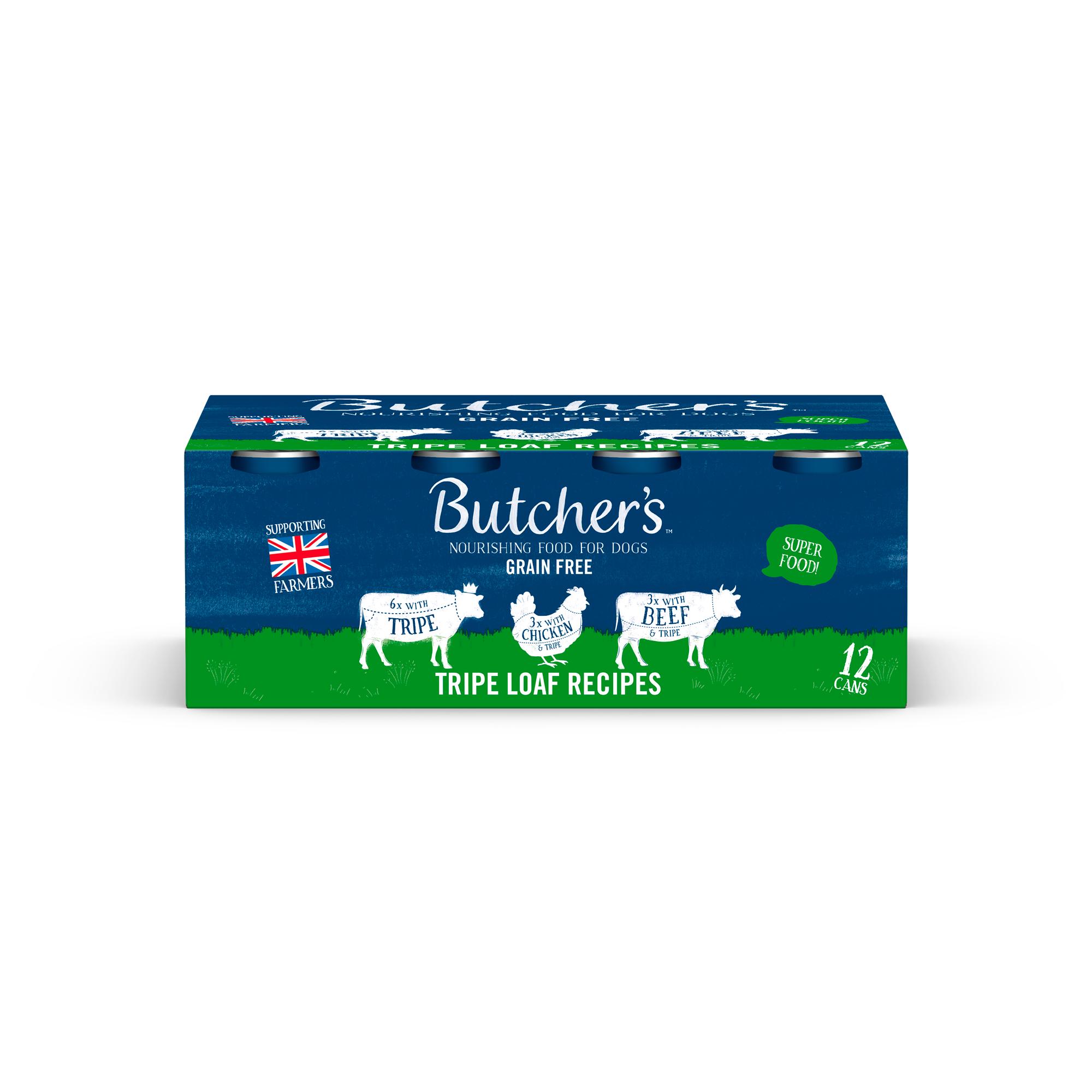 Butcher's Tripe Loaf Recipes Dog Food Tins 12x400g thumbnail 4