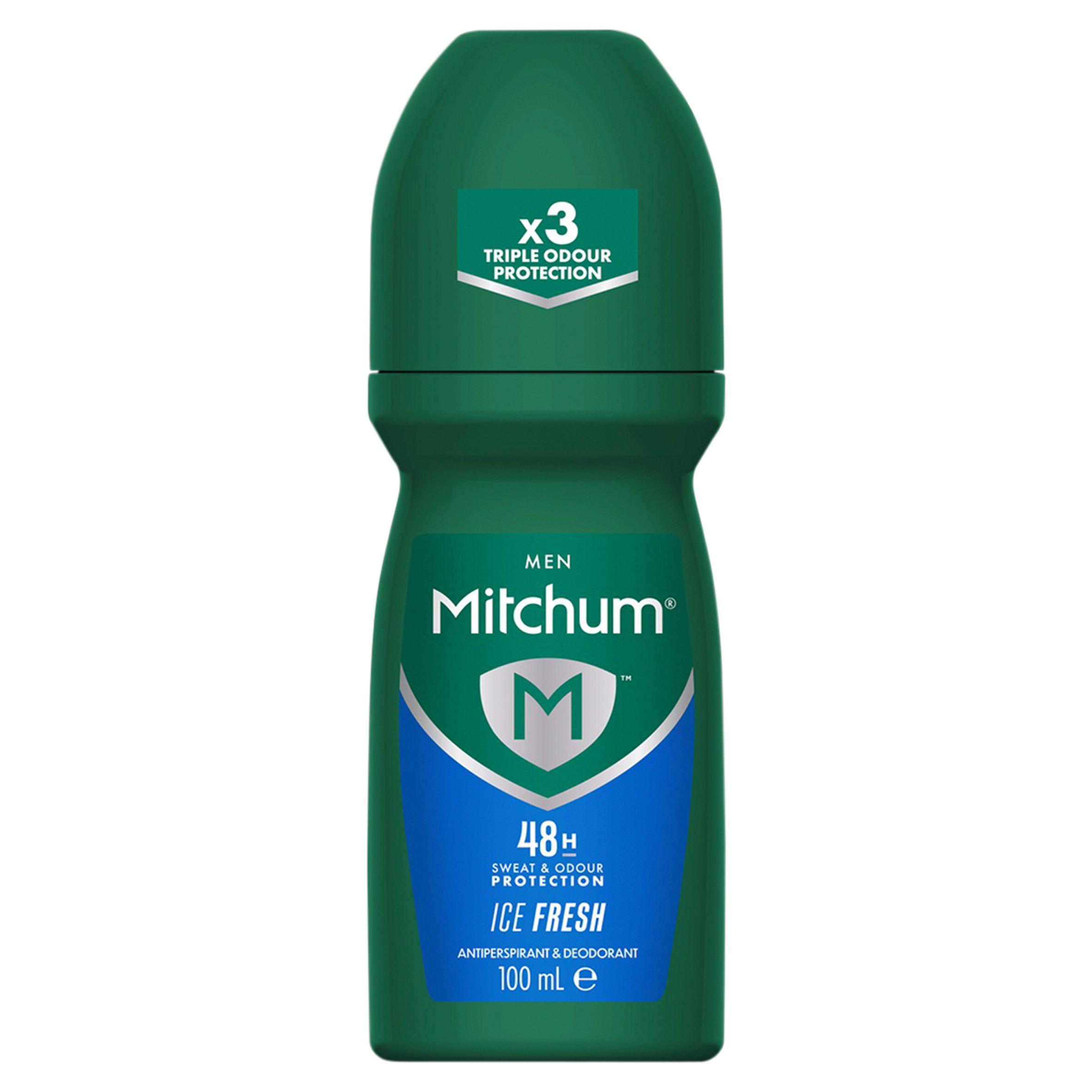 Mitchum Men 48HR Protection Roll-On Deodorant & Anti-Perspirant, Ice Fresh