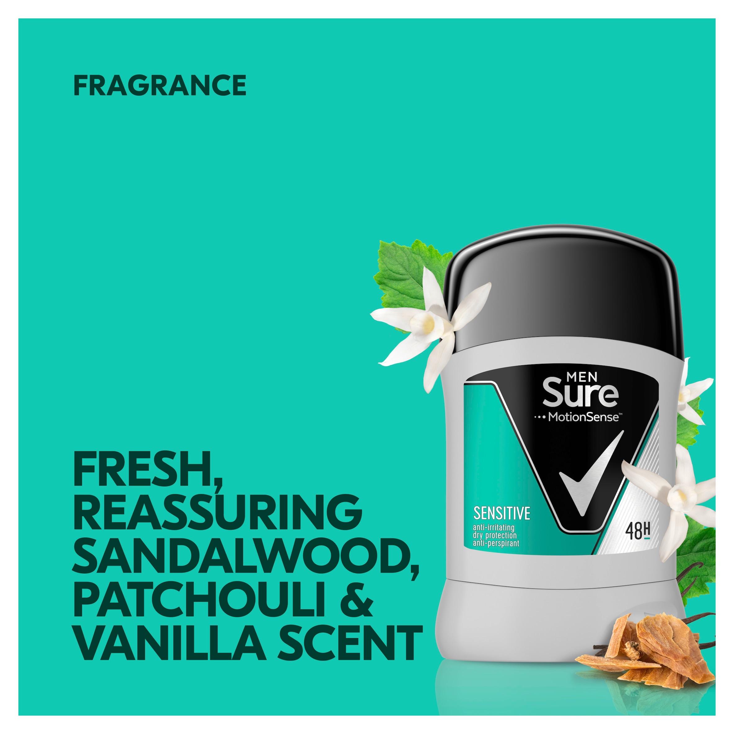 Sure Men Antiperspirant Stick Deodorant, Sensitive 50ml thumbnail 2