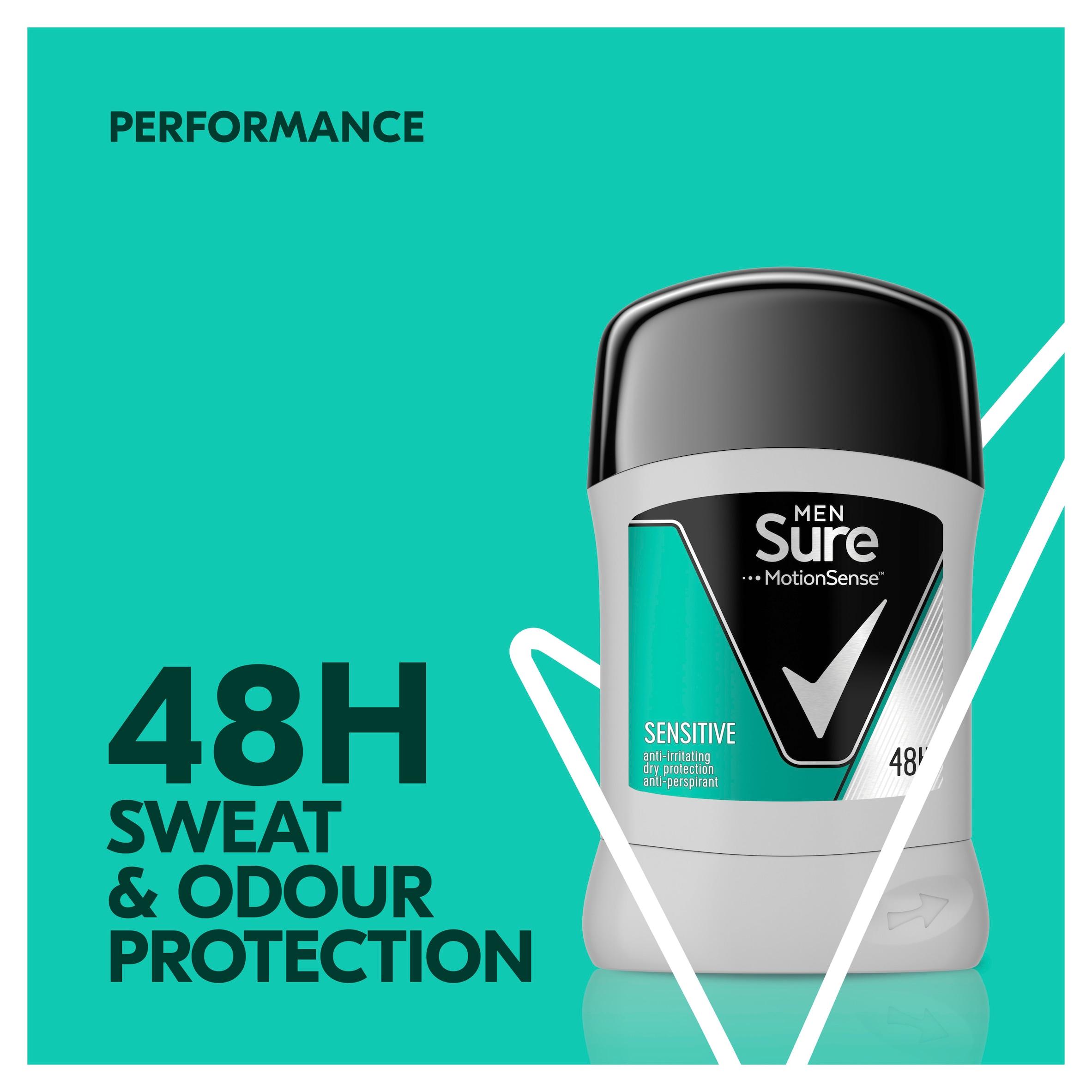 Sure Men Antiperspirant Stick Deodorant, Sensitive 50ml thumbnail 3