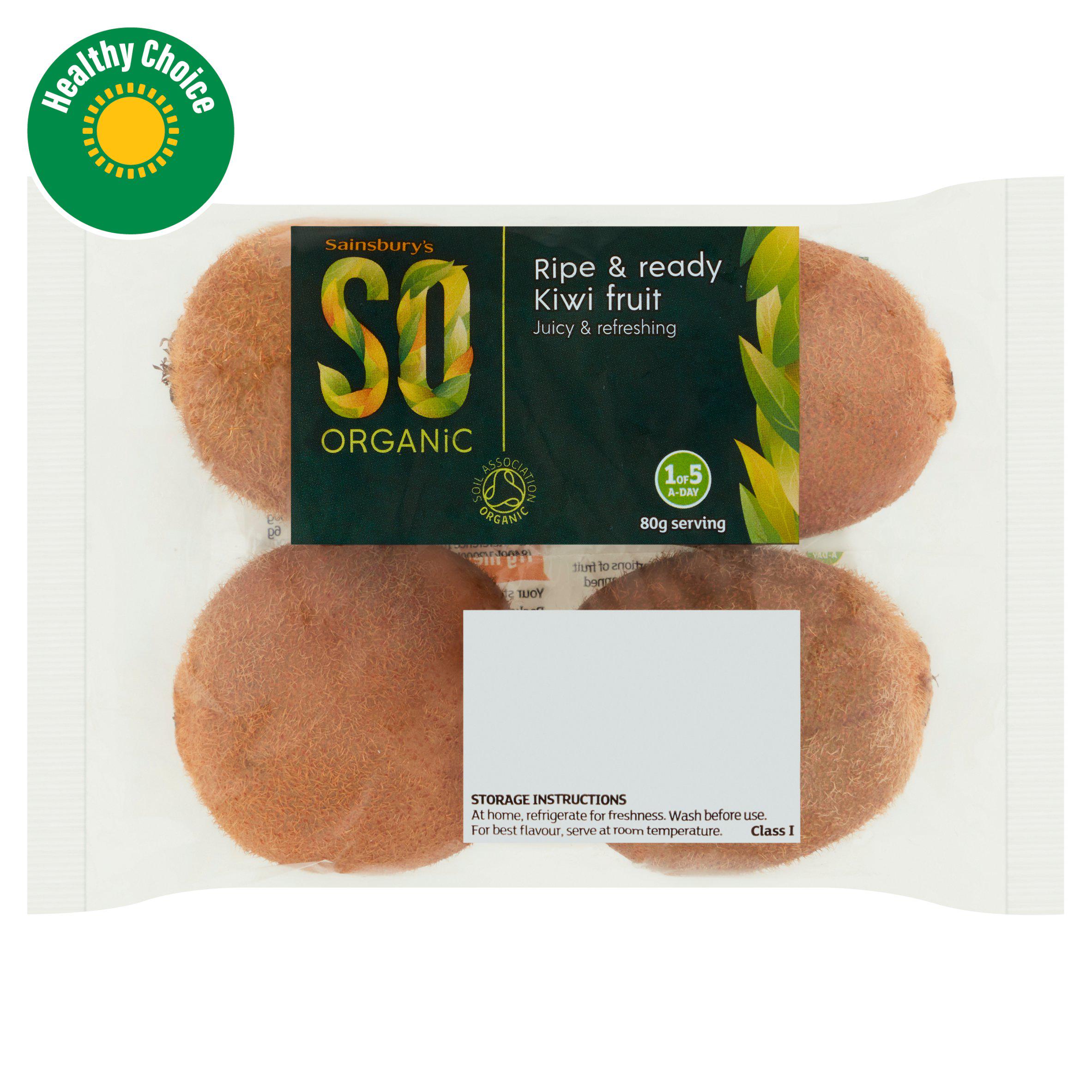 Sainsbury's 4 x So Organic Kiwi