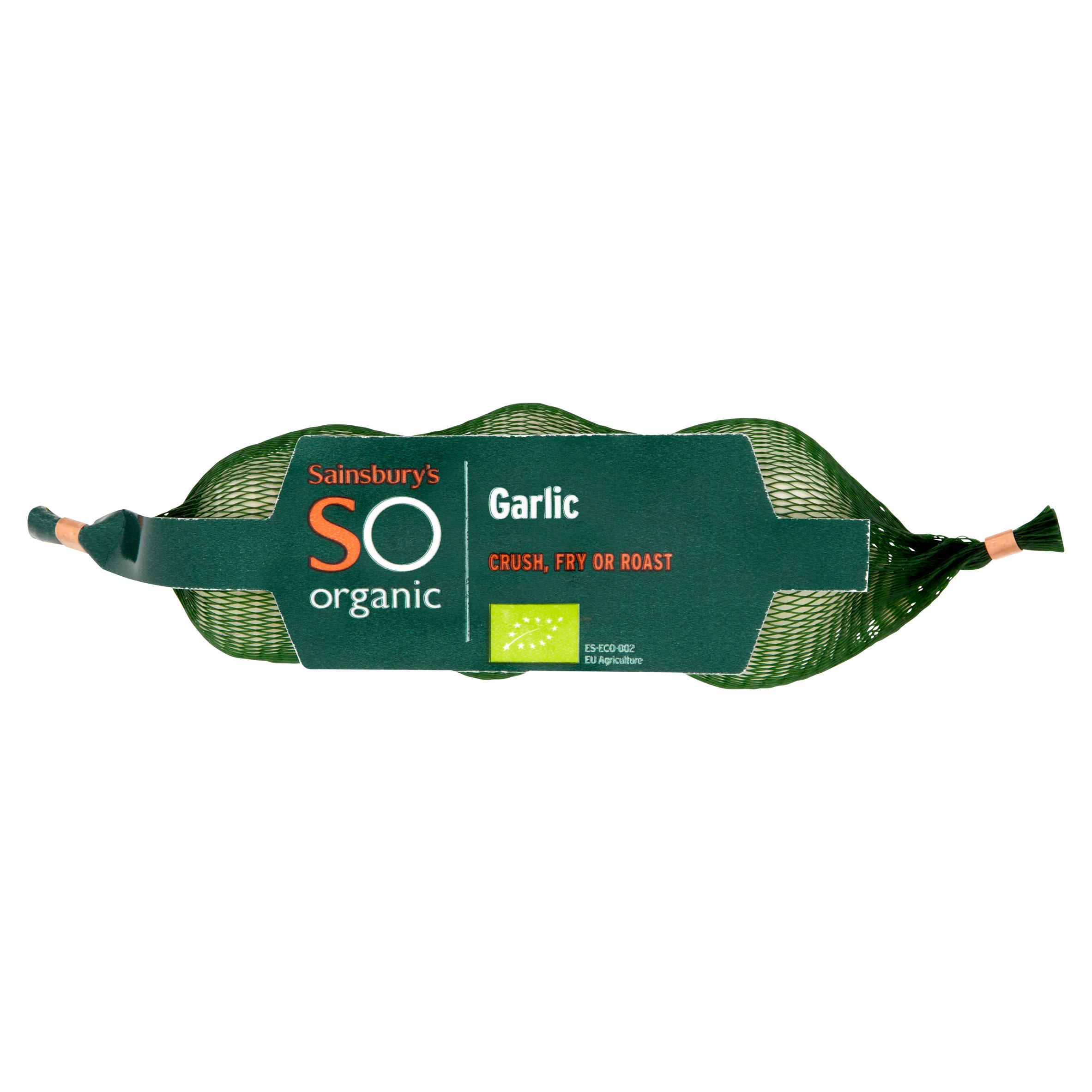 Sainsbury's Garlic, So Organic Min x3