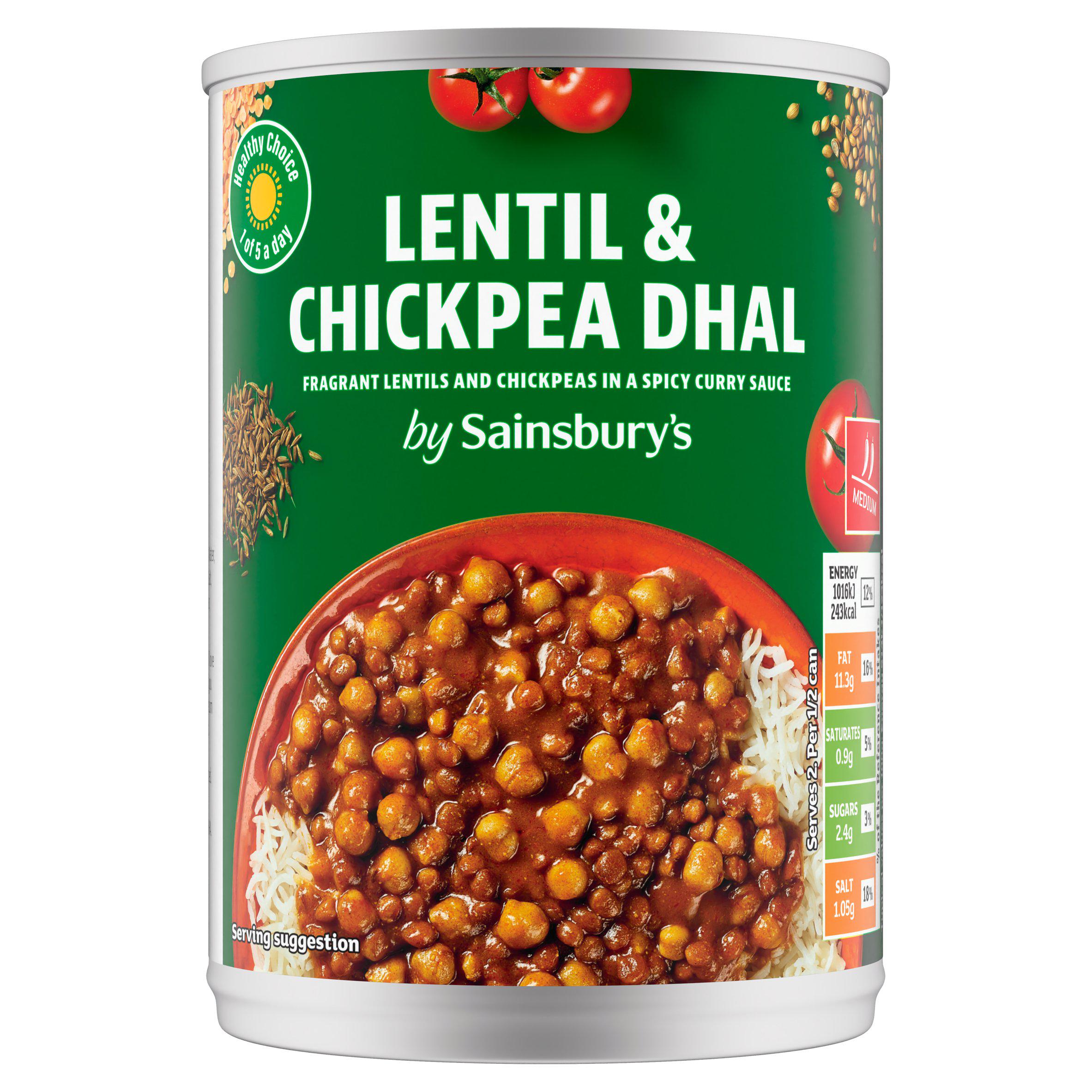 Sainsbury's Flourish Lentil & Chickpea Dhal 395g
