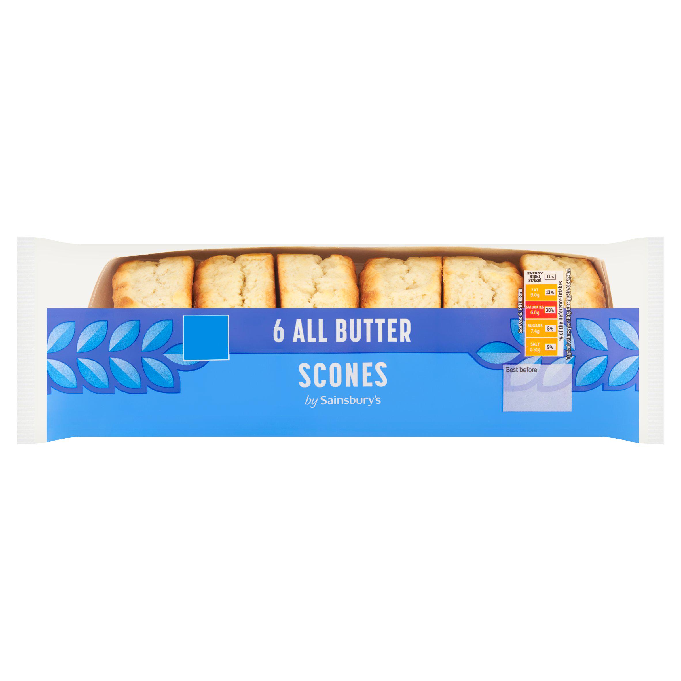Sainsbury's All Butter Scones x6