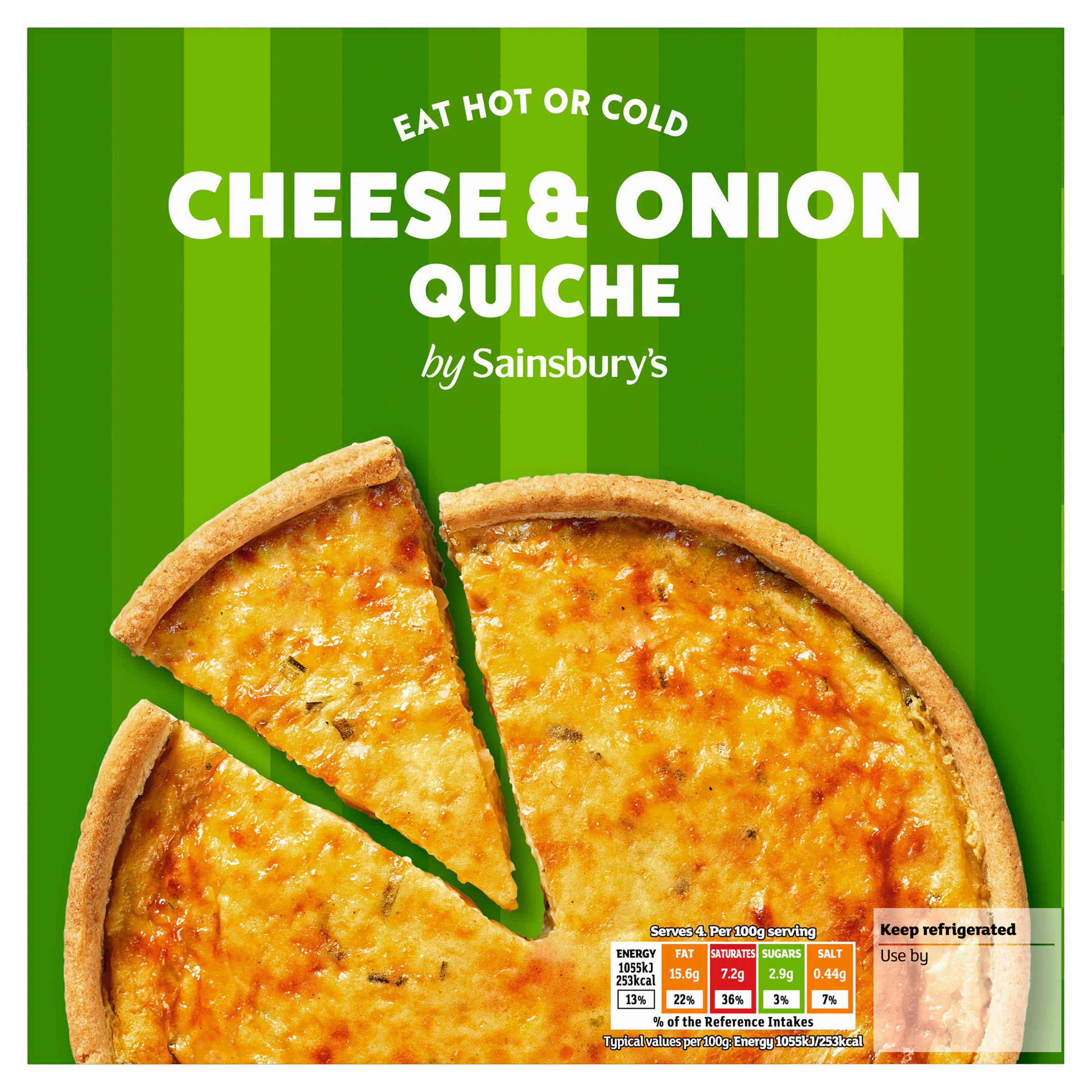 Sainsbury's Cheese & Onion Quiche 400g