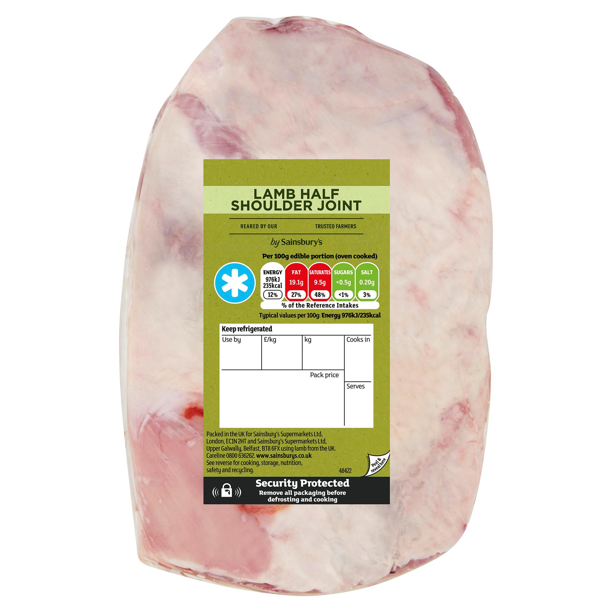 Sainsbury's British or New Zealand Half Lamb Shoulder (Approx. 925g)