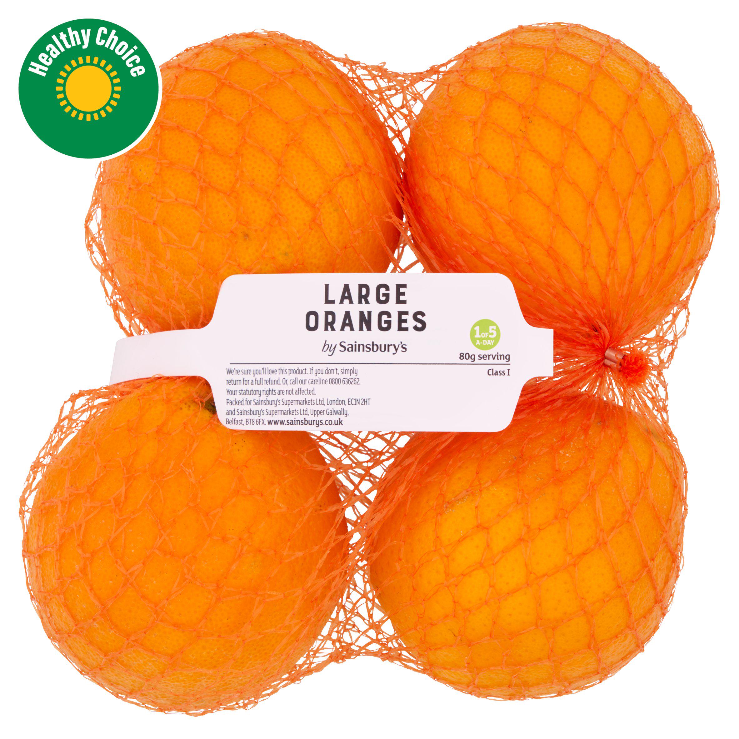 Sainsbury's Oranges Large x4