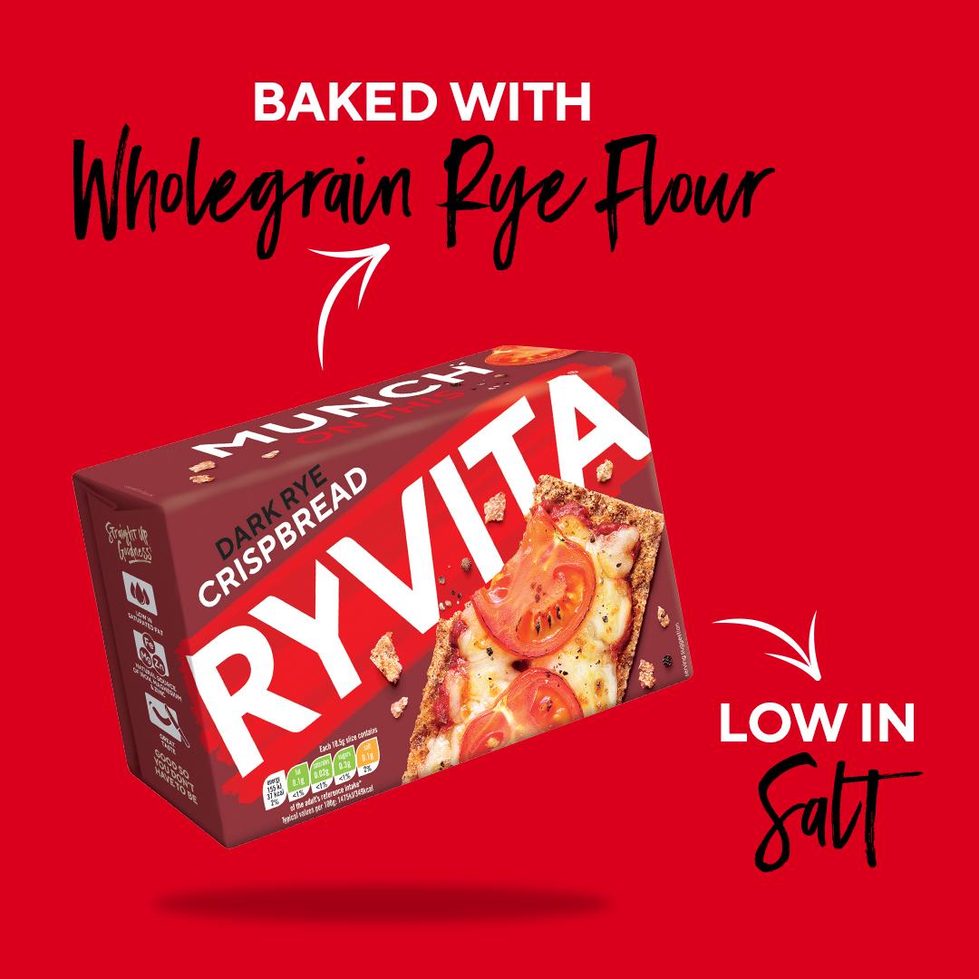 Ryvita Crispbread Dark Rye Crackers 250g thumbnail 5