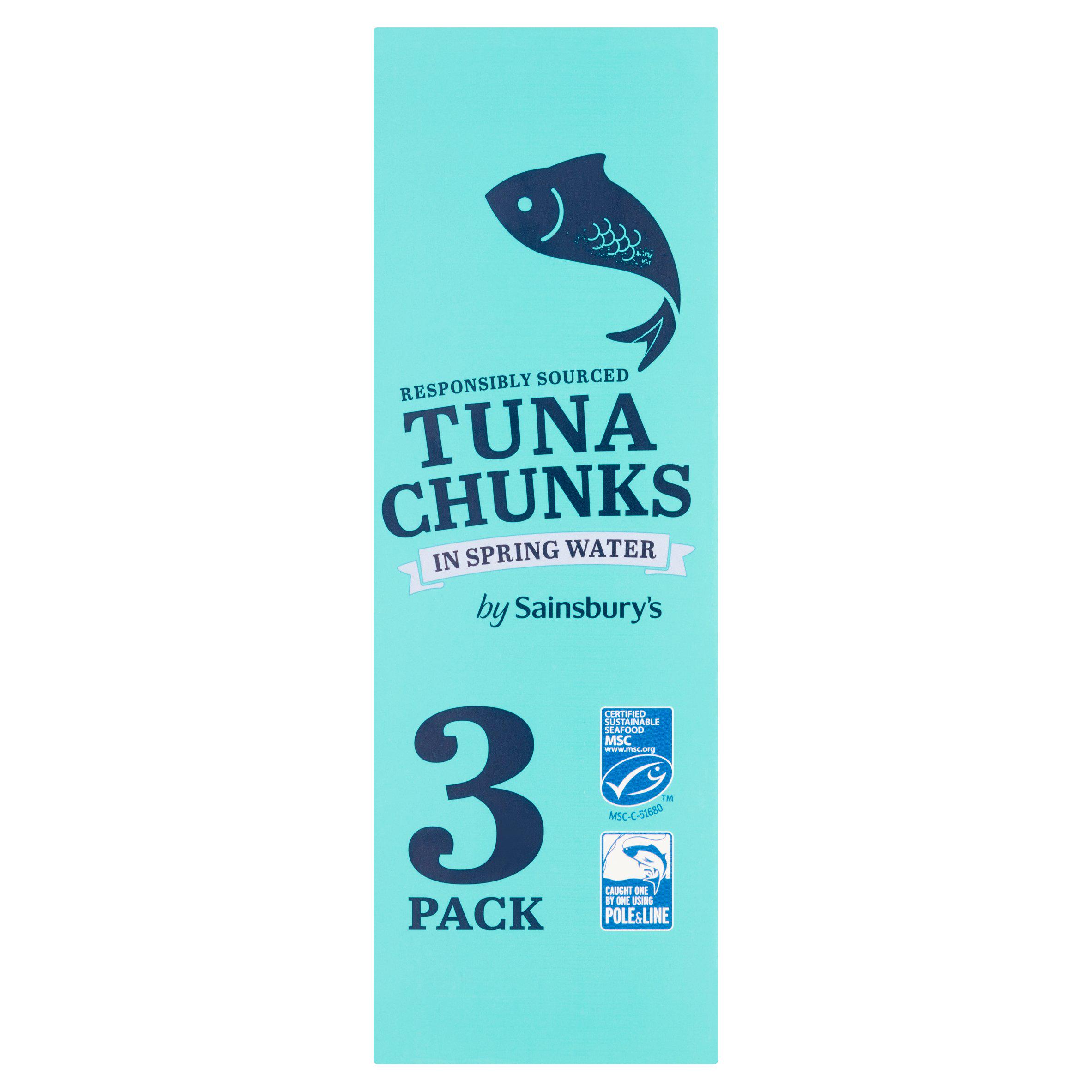 Sainsbury's Tuna Chunks in Spring Water 3x80g