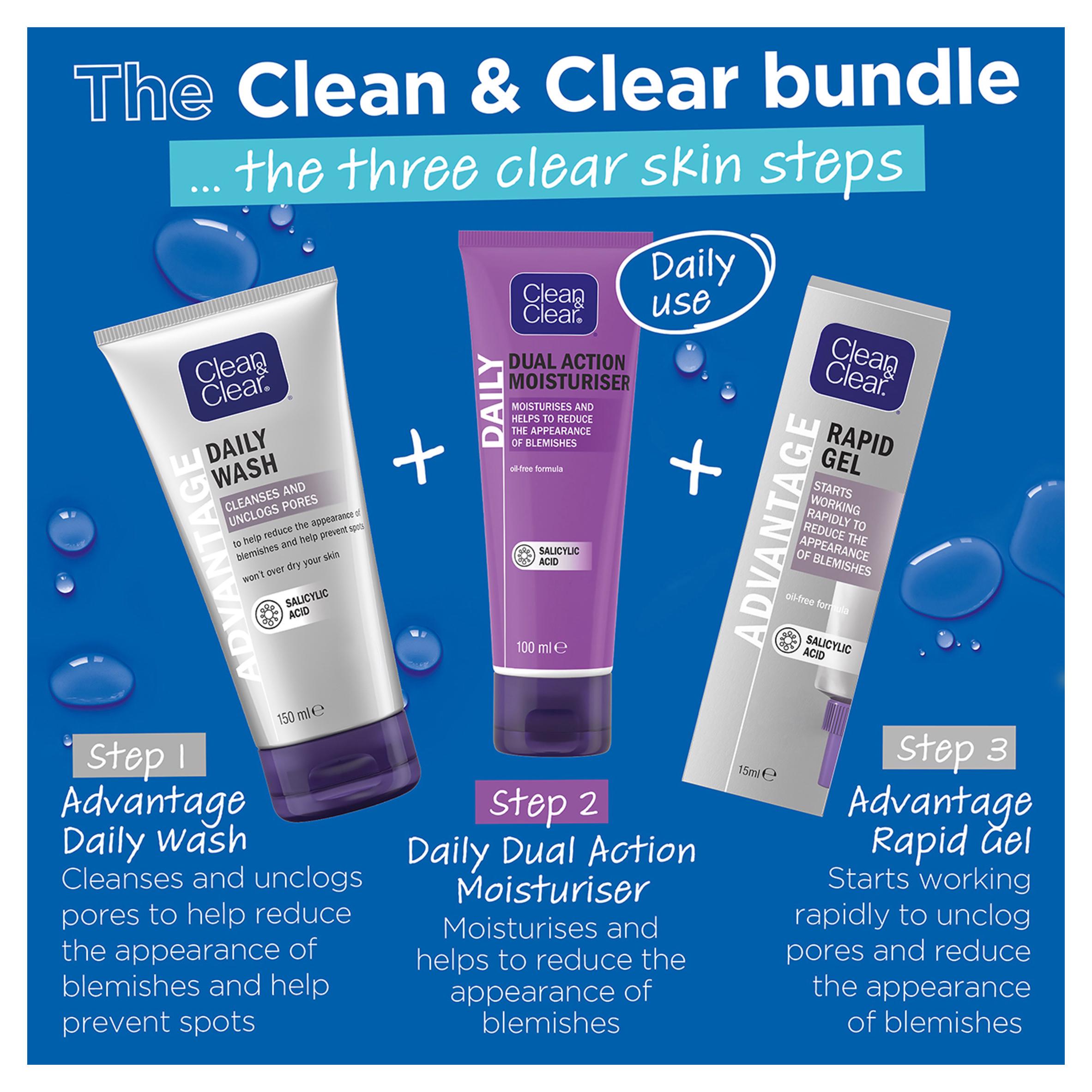 Clean & Clear Dual Action Moisturiser Face Cream 100ml thumbnail 5