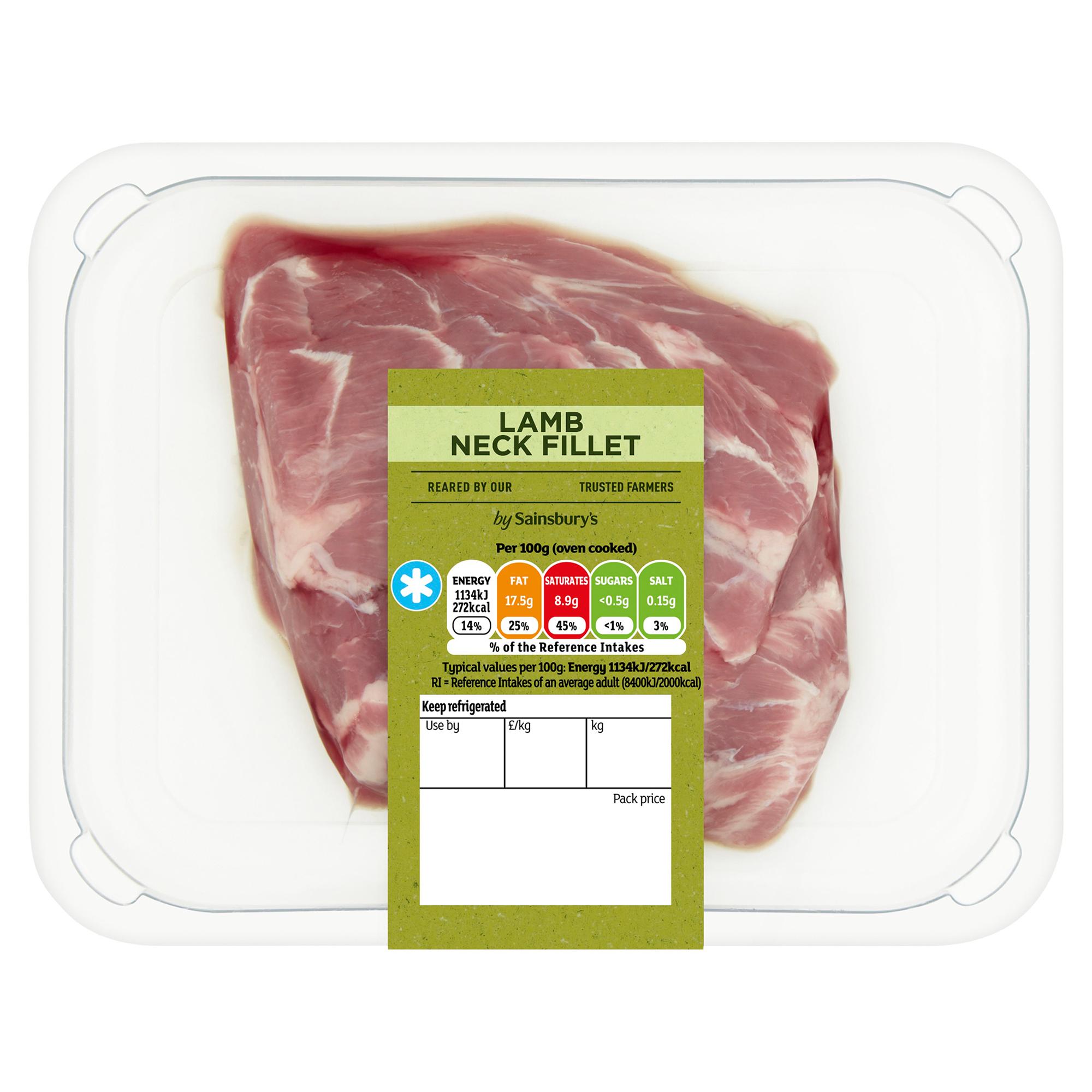 Sainsbury's British New Zealand Lamb Neck Fillet (Approx. 263)