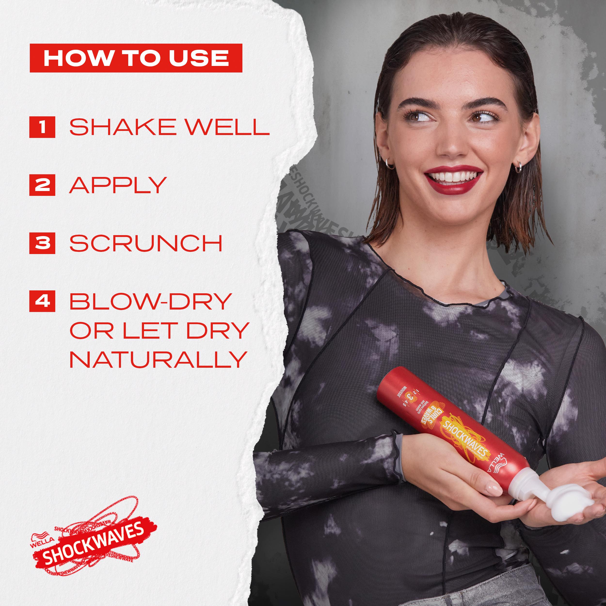 Wella Shockwaves 200ml Curls & Waves Mousse thumbnail 3