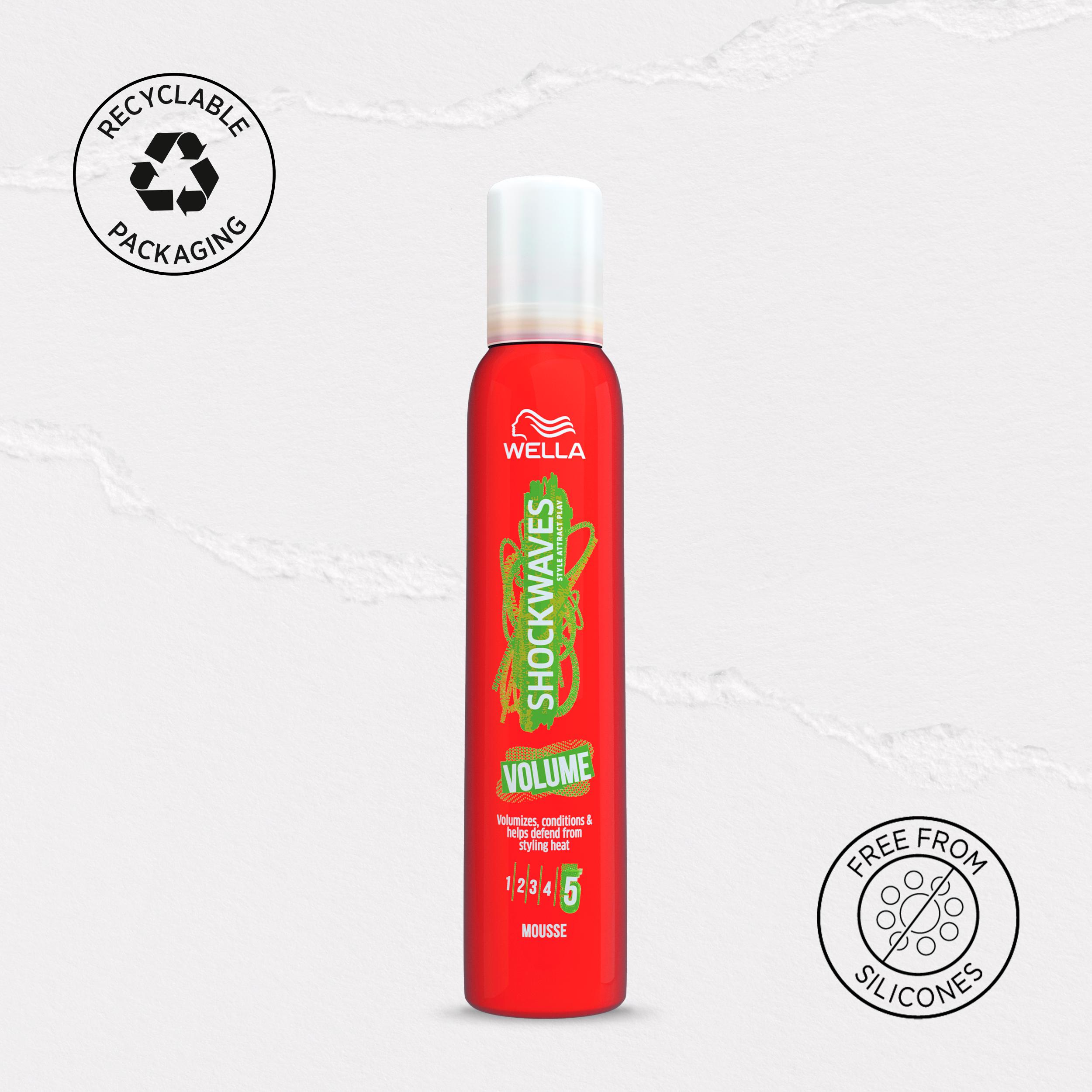 Wella Shockwaves Volume Mousse 200ml thumbnail 5