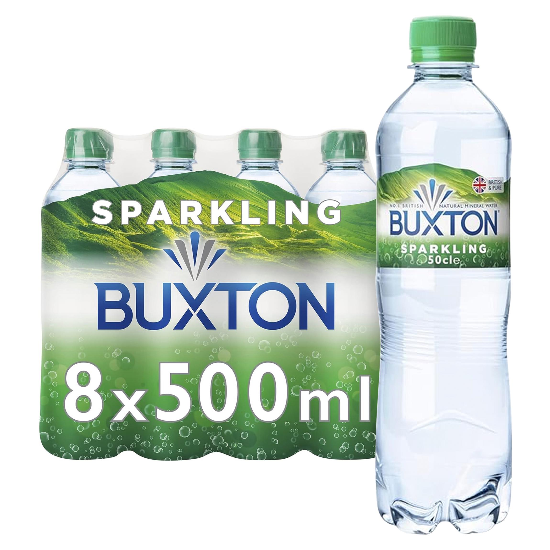 Buxton Sparkling Natural Mineral Water 8x500ml thumbnail 6