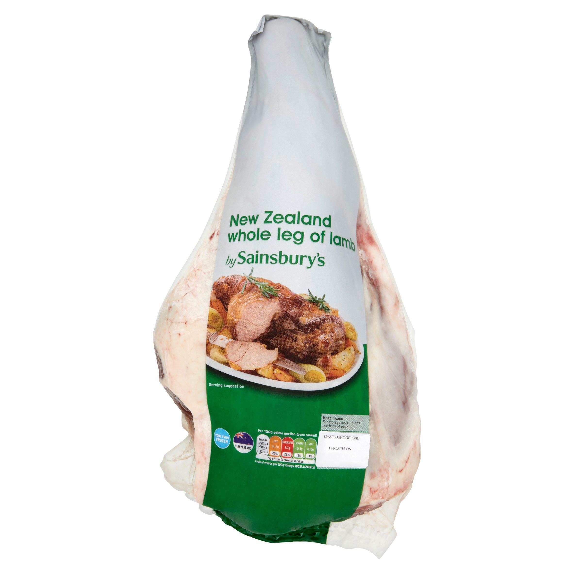 Sainsbury's New Zealand Whole Leg of Lamb 1.8  2.5kg