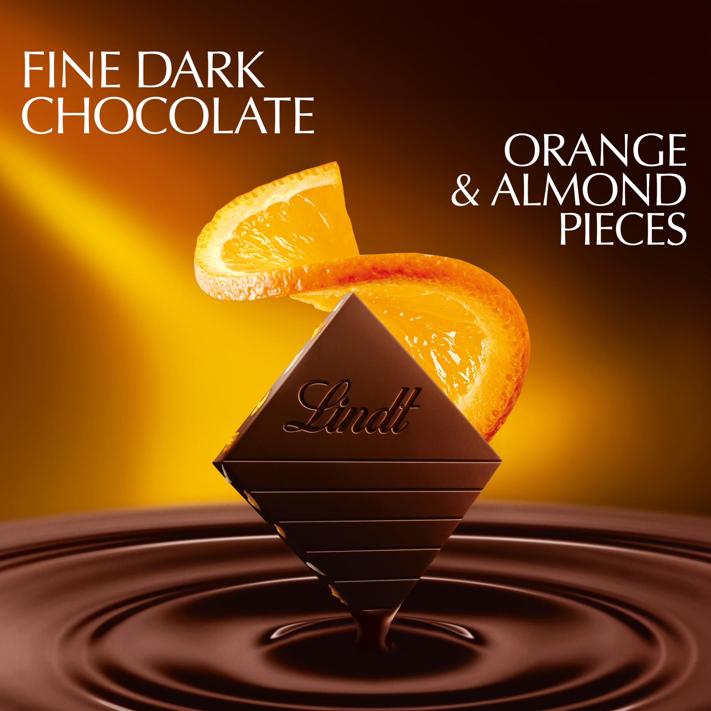 Lindt 100g Excellence Dark Orange Almonds Chocolate Bar thumbnail 2