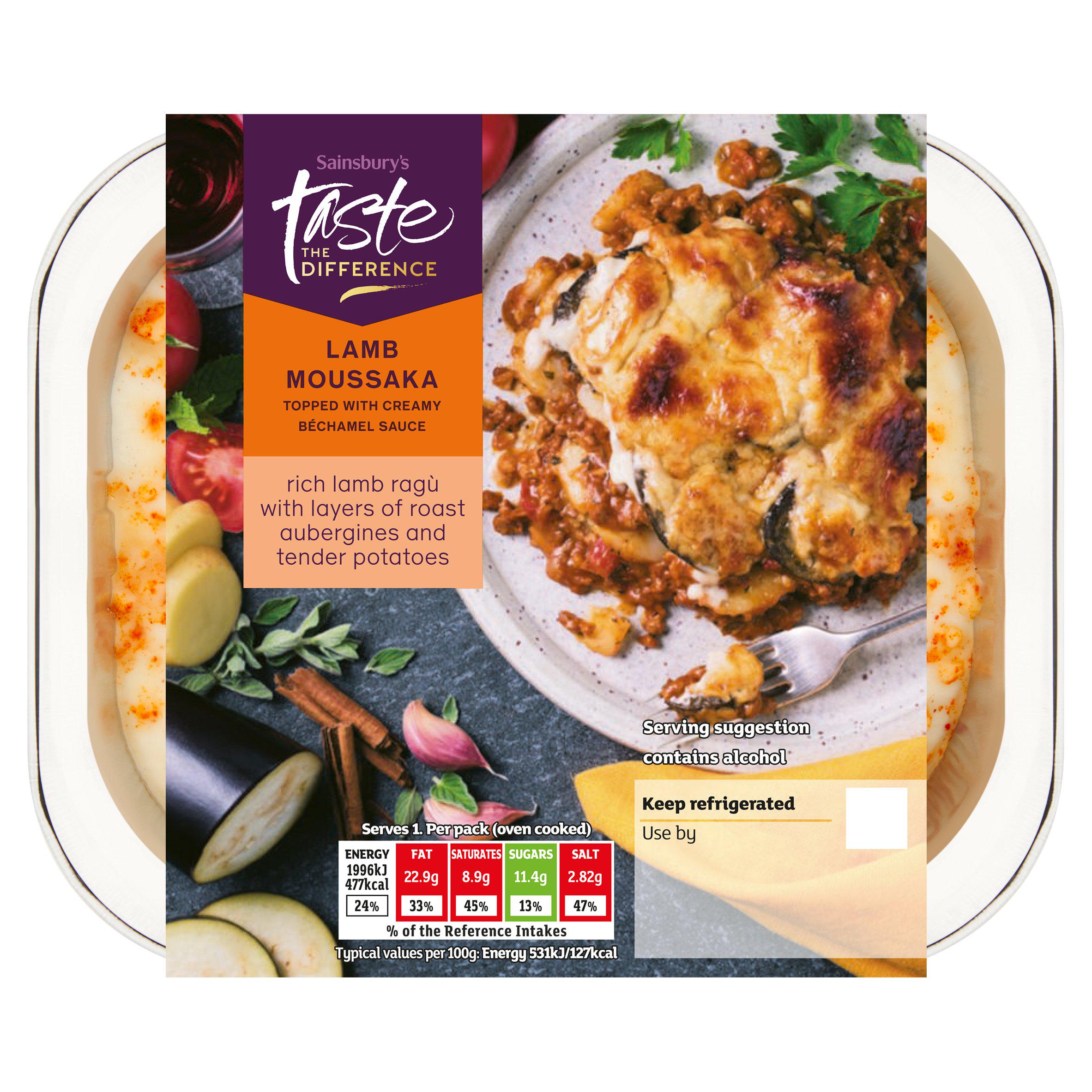 Sainsbury's Lamb Moussaka, Taste the Difference 400g (Serves 1)
