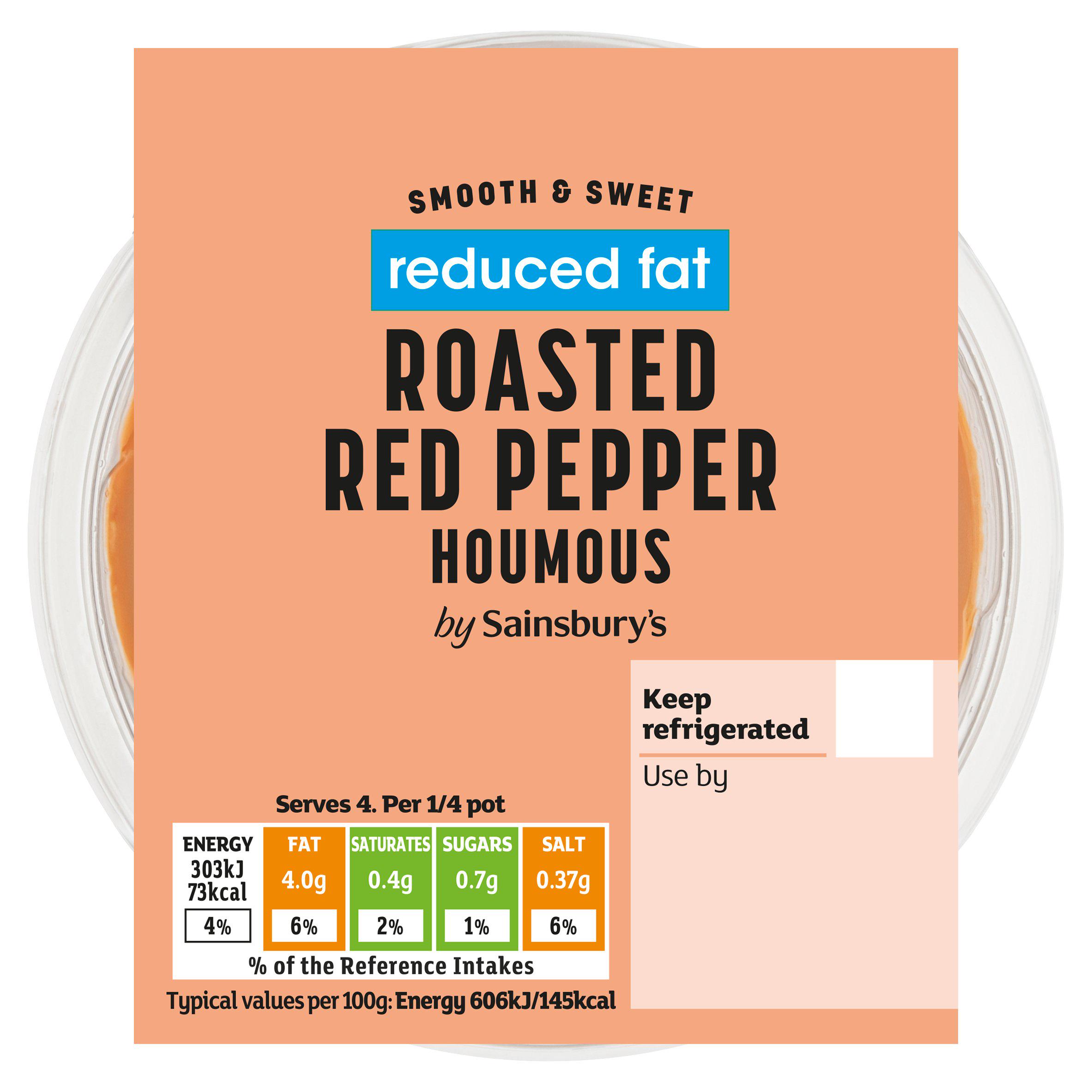 Sainsbury's Red Pepper Houmous, Be Good To Yourself 200g