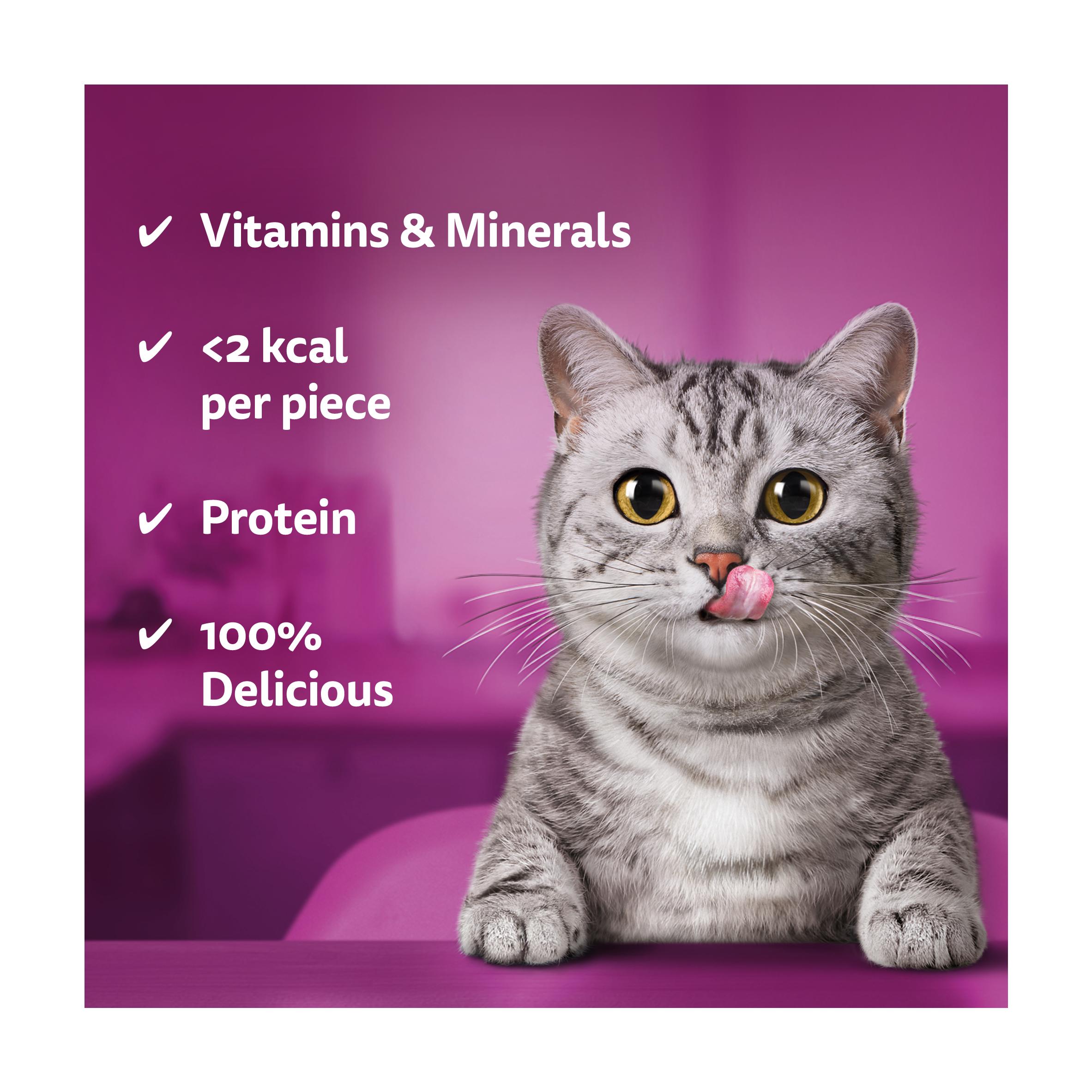 Whiskas Temptations Cat Treat Biscuits with Salmon Flavour 60g thumbnail 2