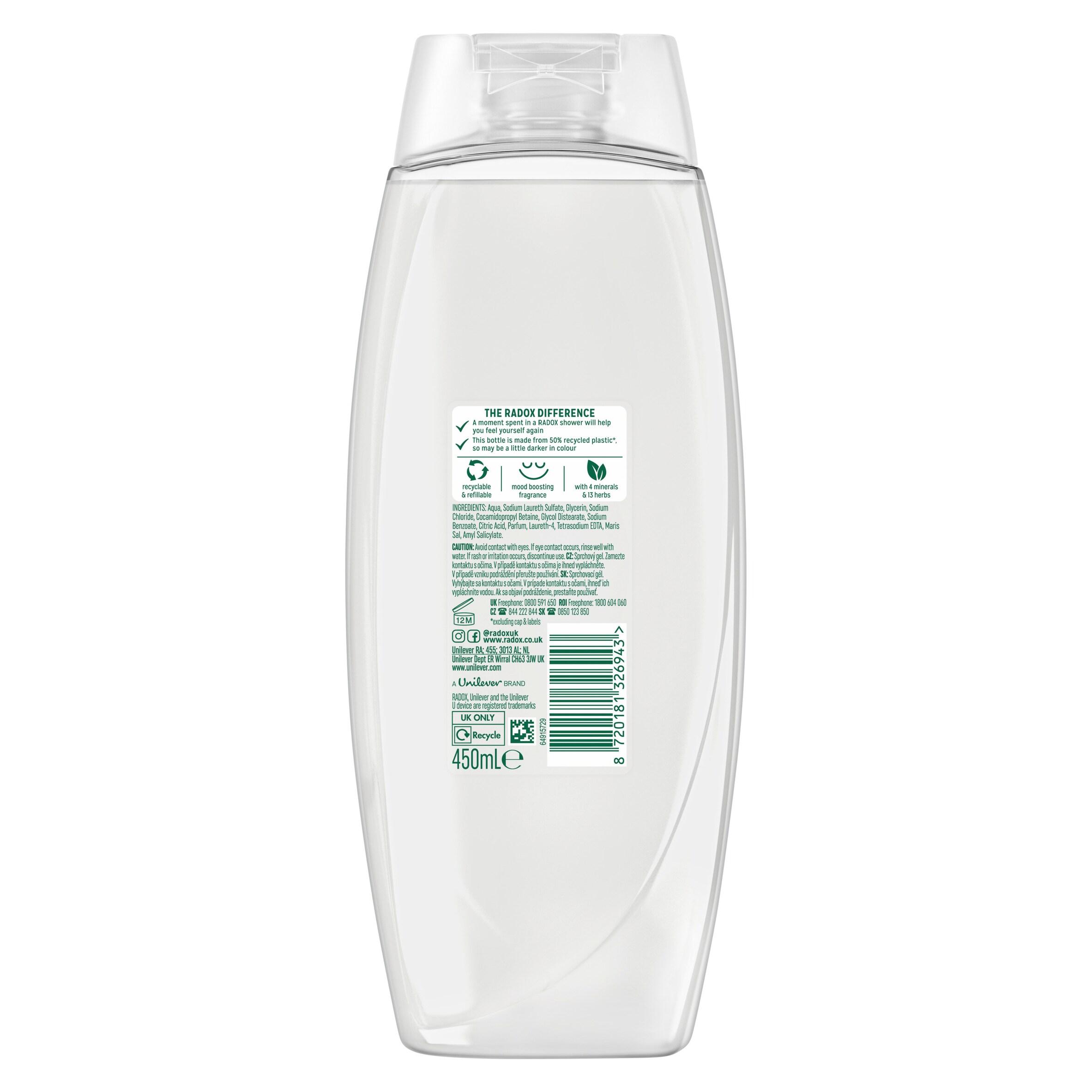 Radox Feel Moisturised Shower Gel Chamomile & Oat Body Wash 450ml thumbnail 6