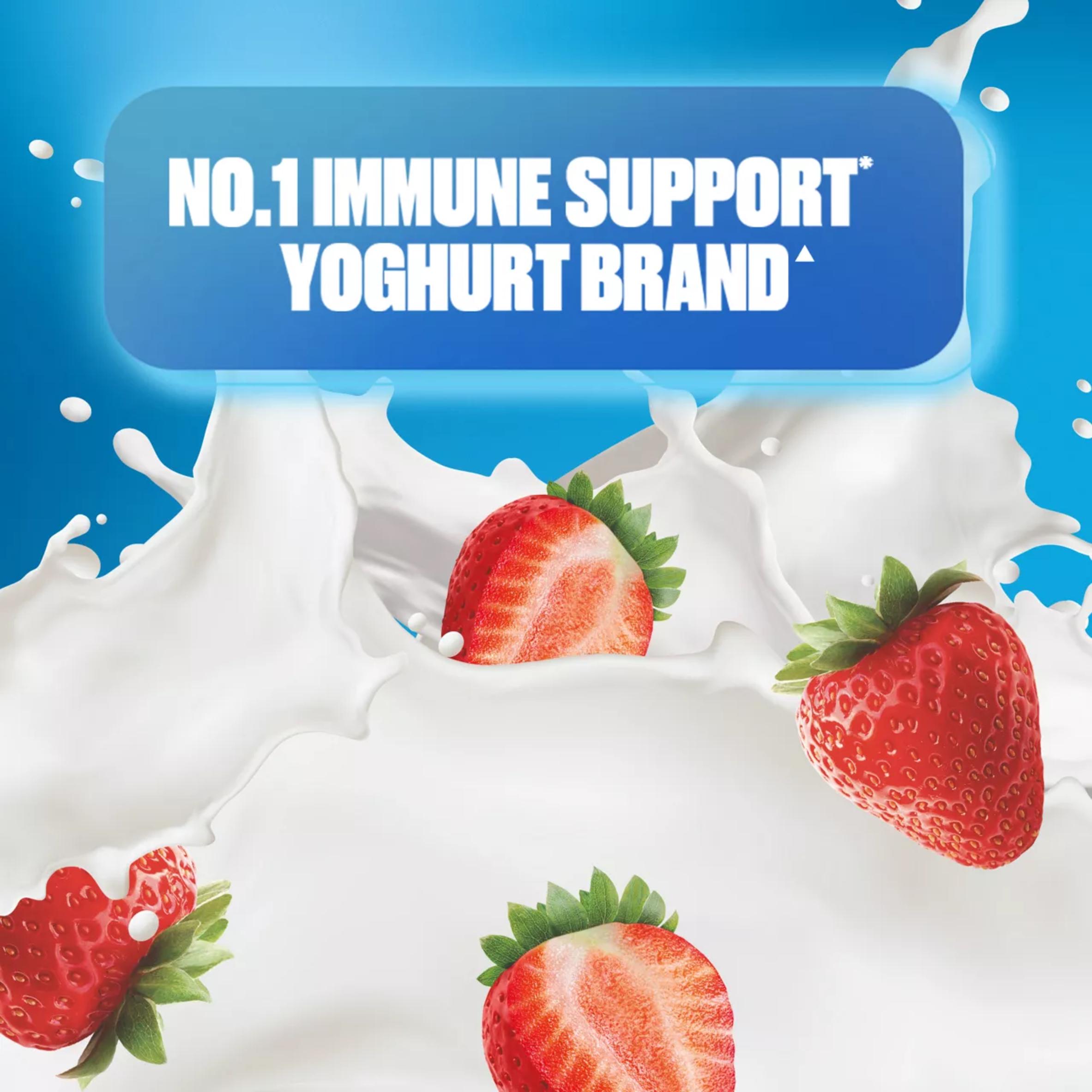 Actimel Strawberry 0% Added Sugar Fat Free Yogurt Drink 8x100g thumbnail 3
