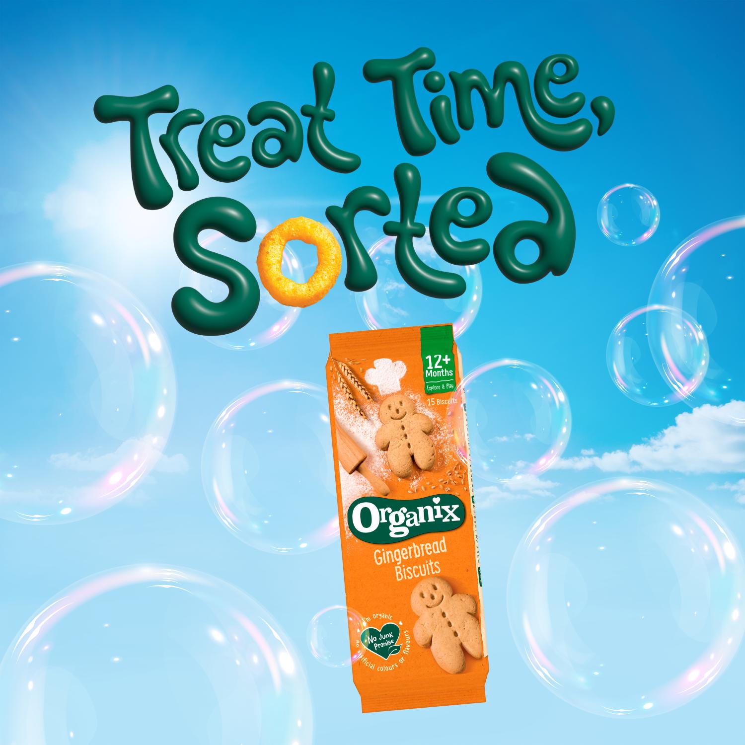 Organix Gingerbread Men Biscuits Toddler Snacks 12 months+ 135g thumbnail 4