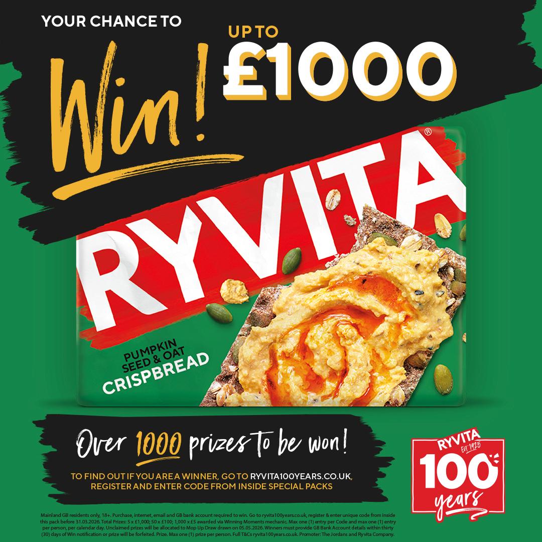 Ryvita Crispbread Pumpkin Seed & Oat Crackers 200g thumbnail 2