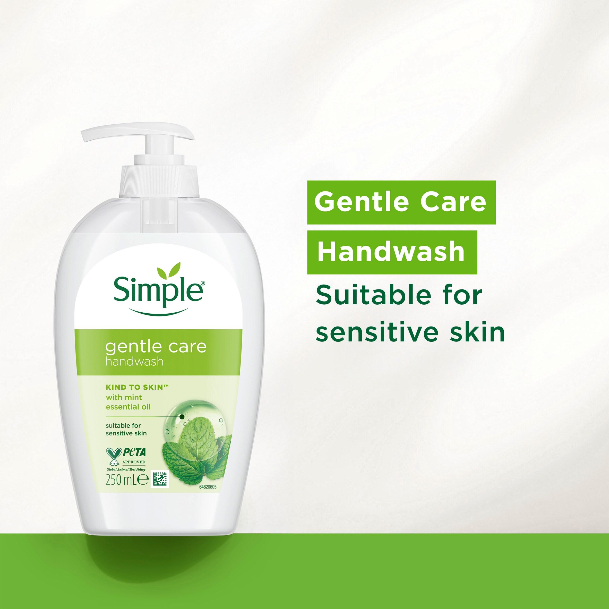 Simple Kind to Skin Gentle Care Antibacterial Handwash 250ml thumbnail 2